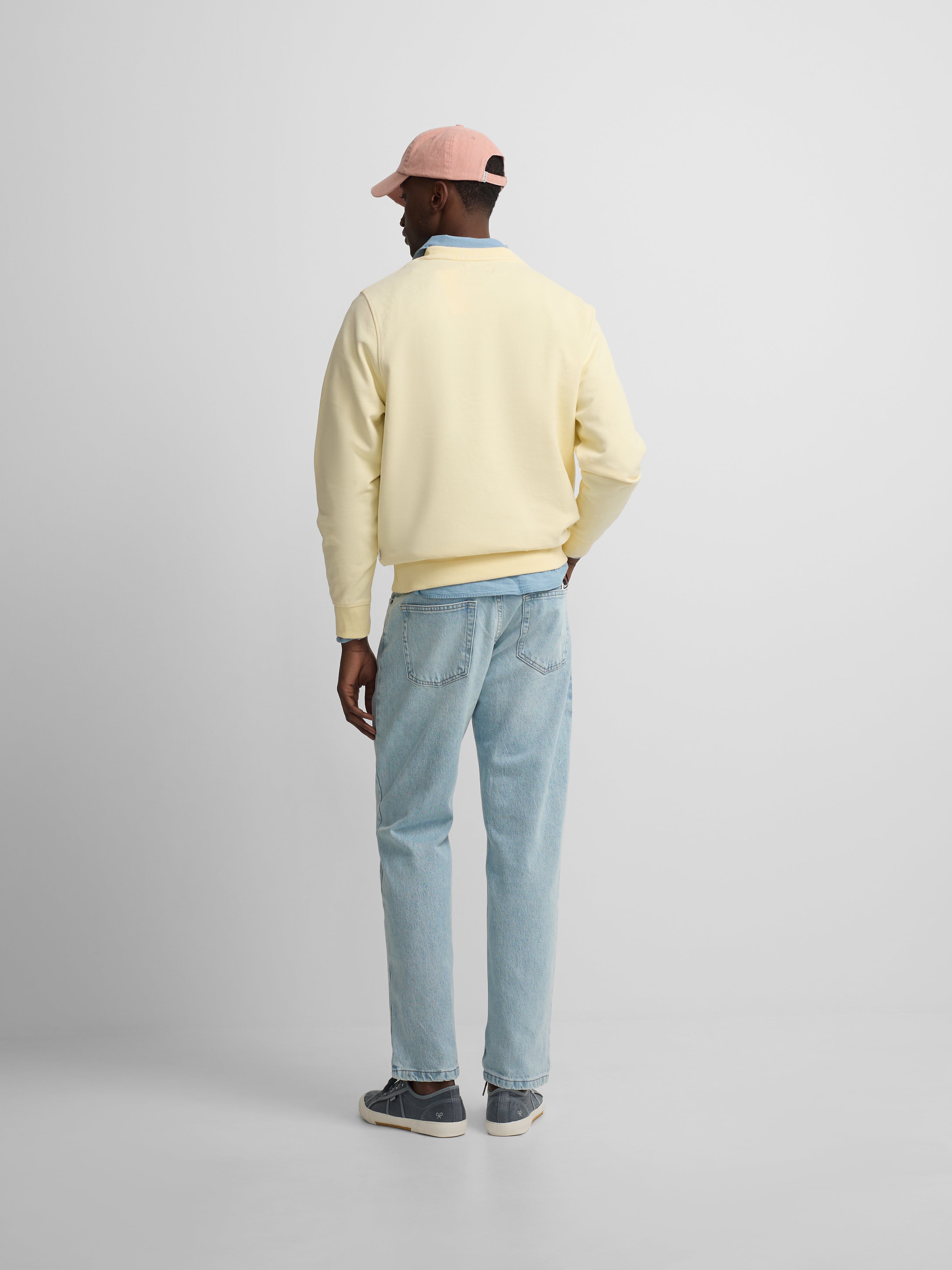 Sudadera silbon minilogo amarillo