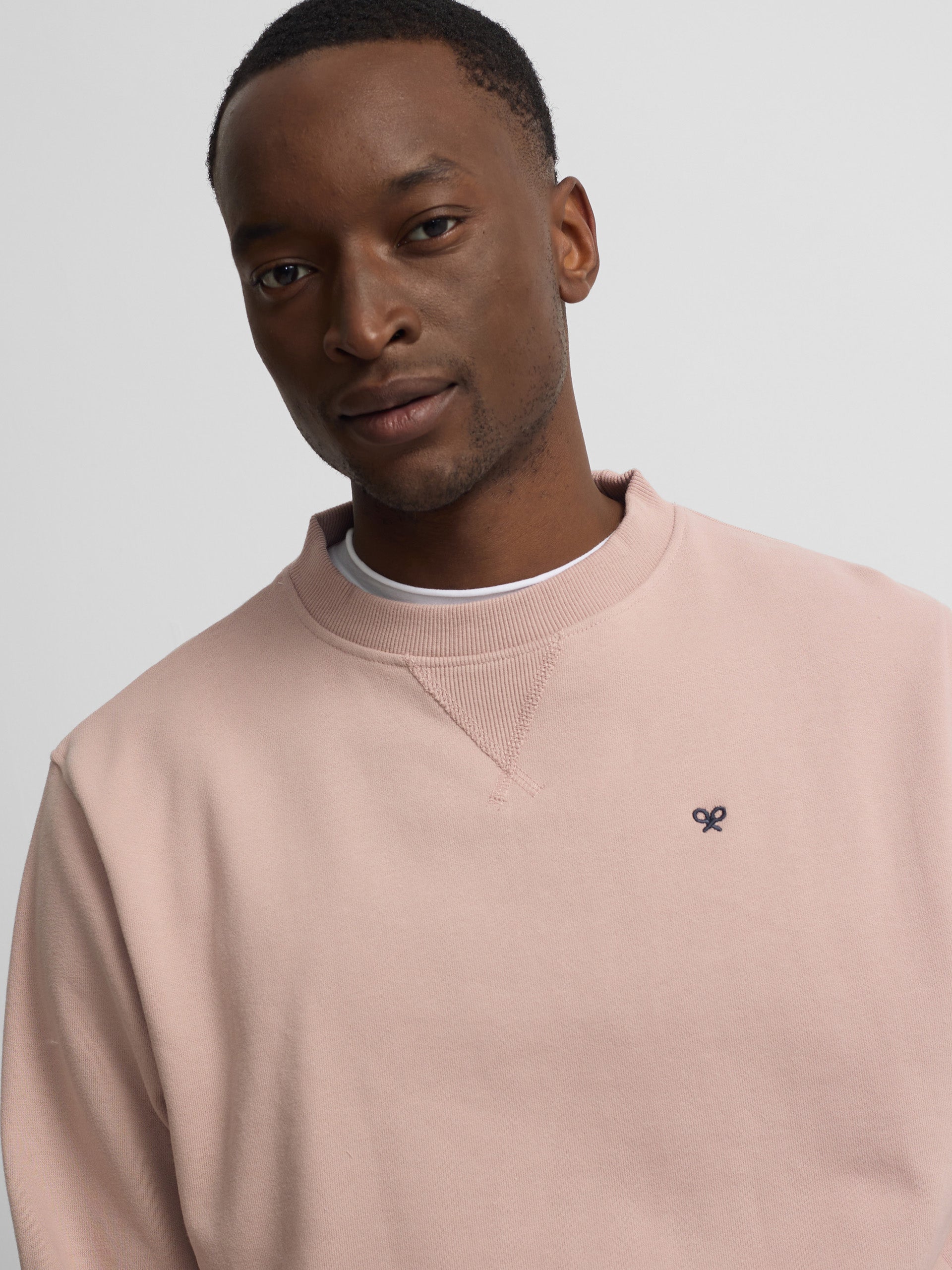 Silbon sweatshirt with coral mini logo