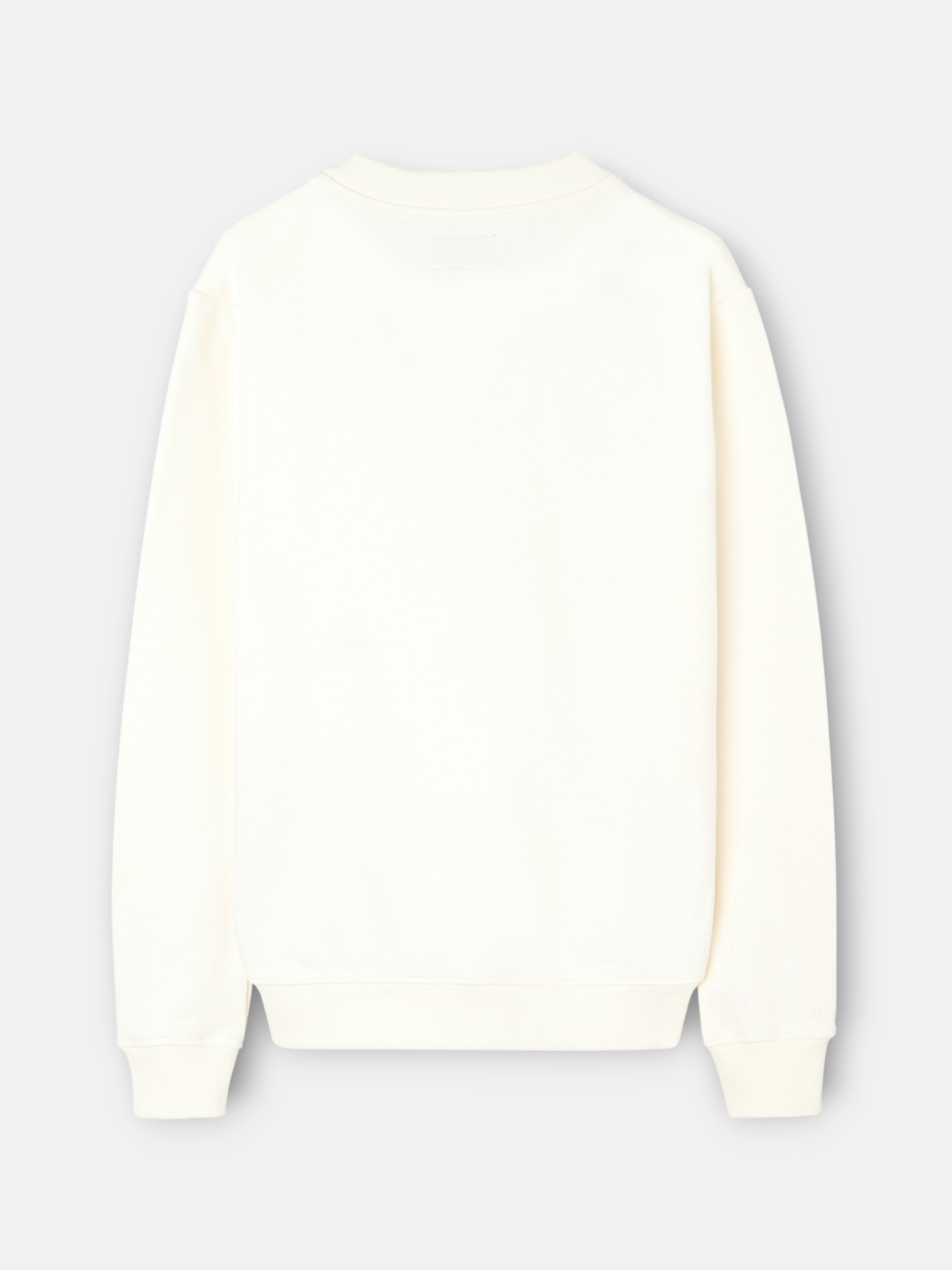 Sweat-shirt éponge crème à mini logo Silbon