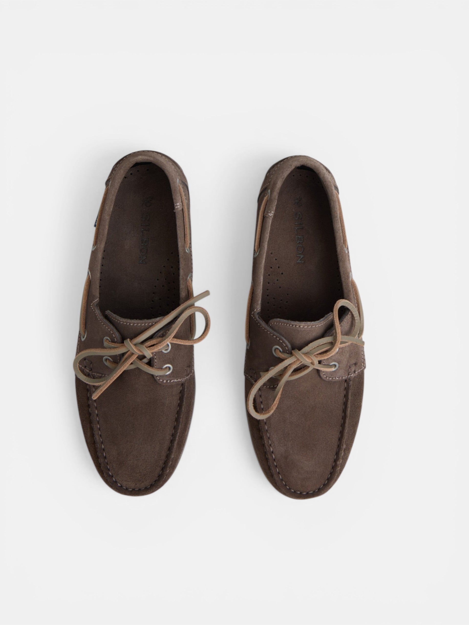 Brown sport boat shoe