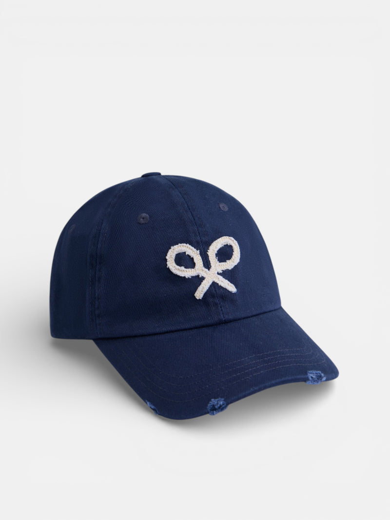 Navy blue medium logo cap