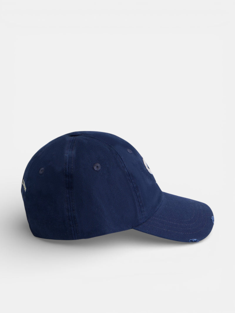 Navy blue medium logo cap