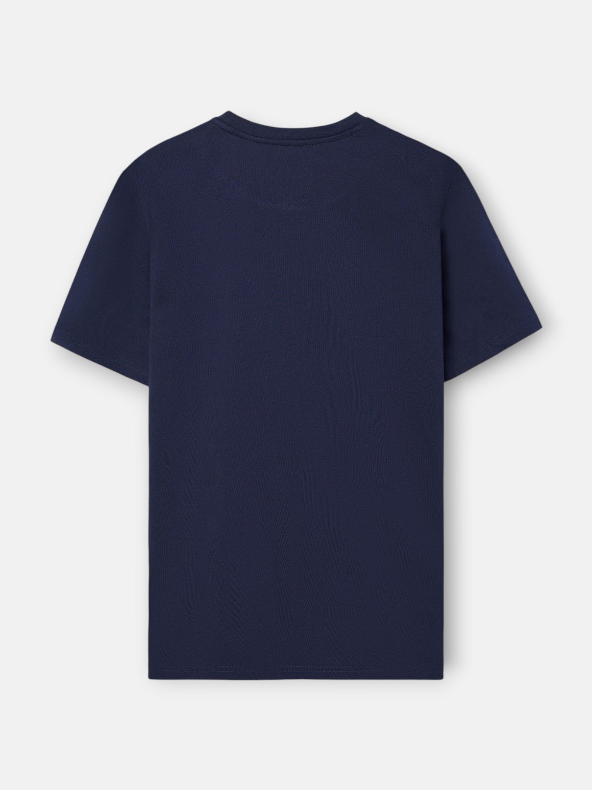 Pijama corto bolsillo rayas azul marino