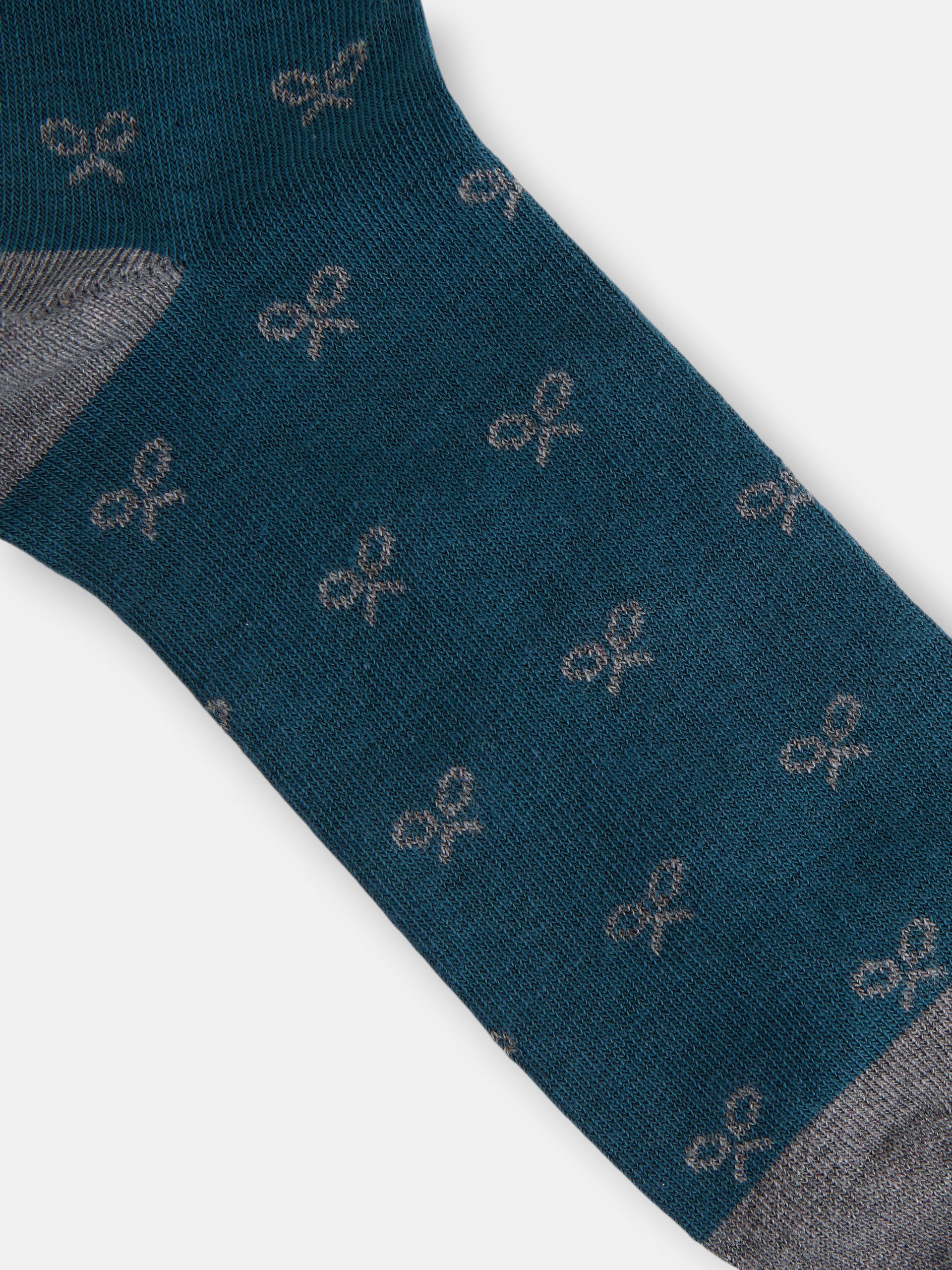 Calcetin multiraqueta verde oscuro