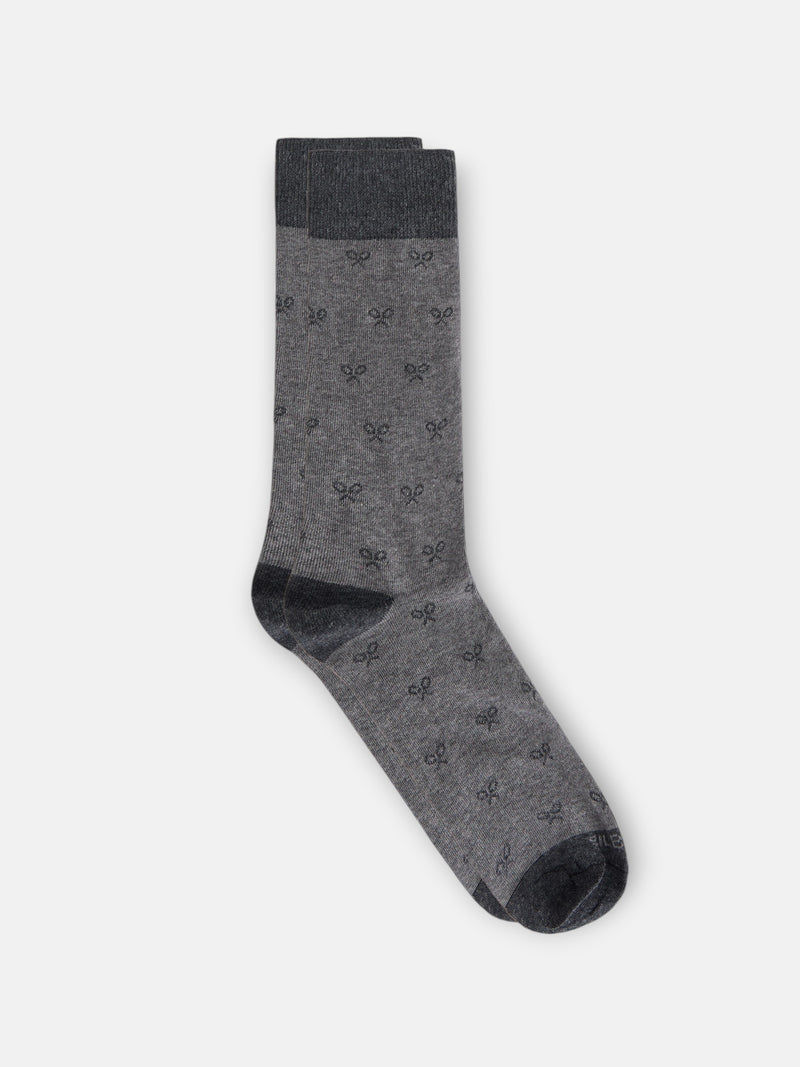 Calcetin multiraqueta gris