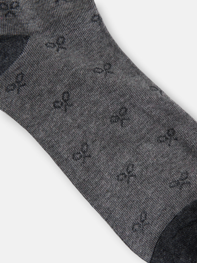 Calcetin multiraqueta gris