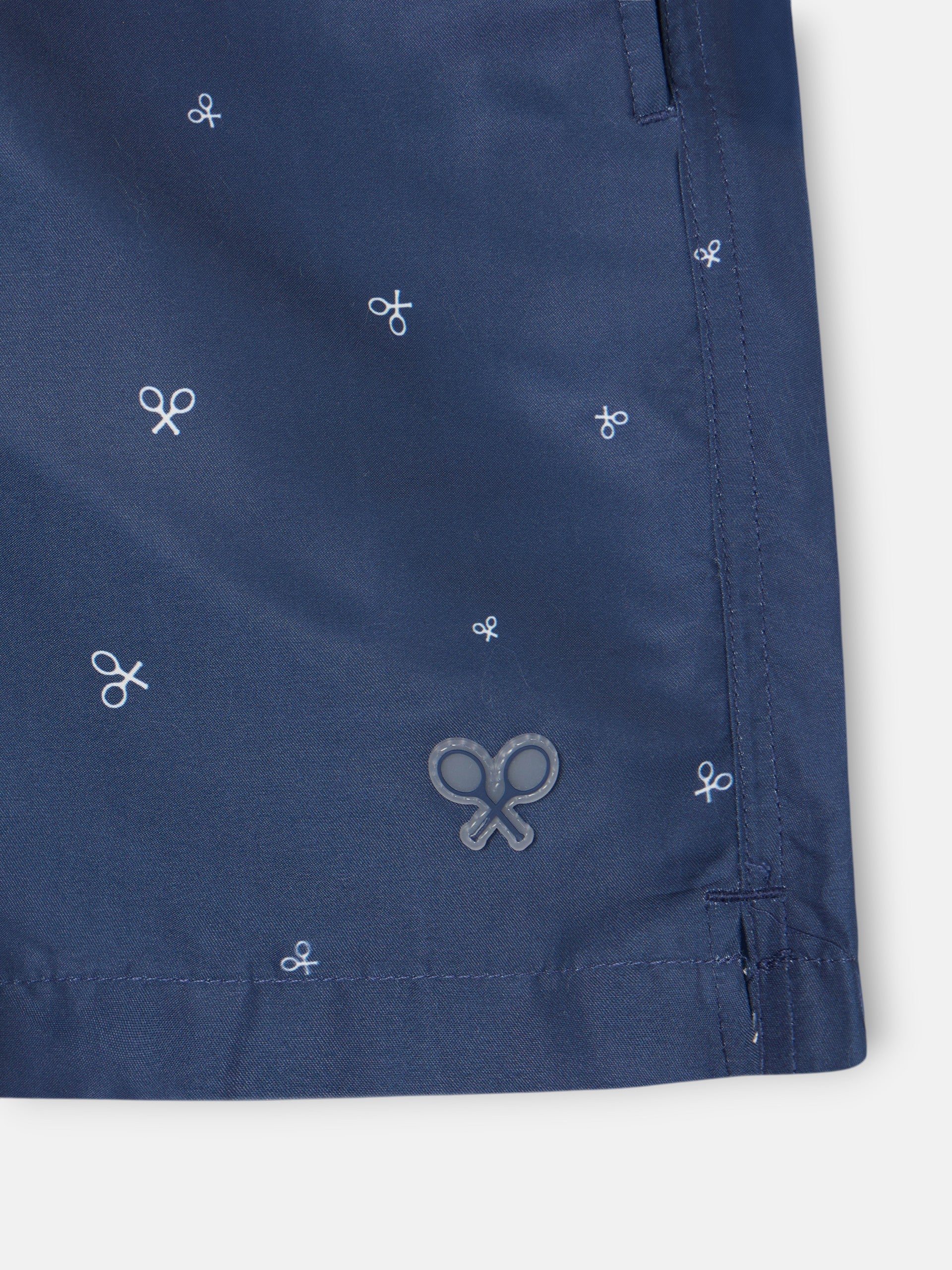 Navy blue mini tennis racket swimsuit