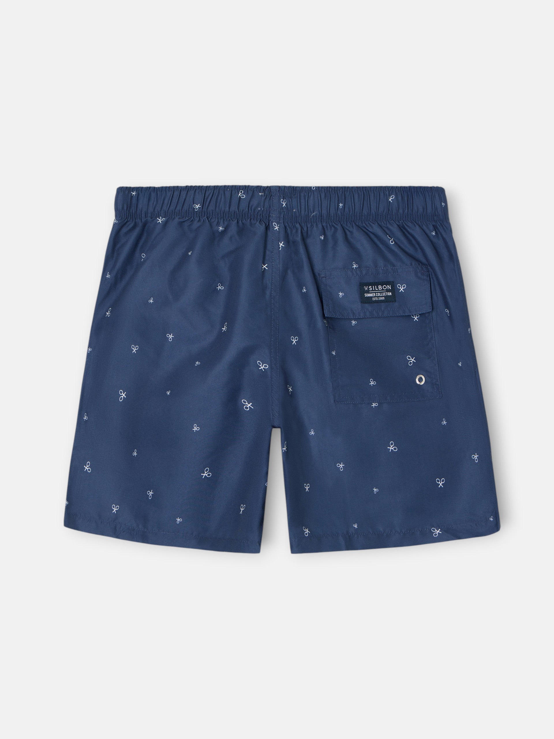 Navy blue mini tennis racket swimsuit