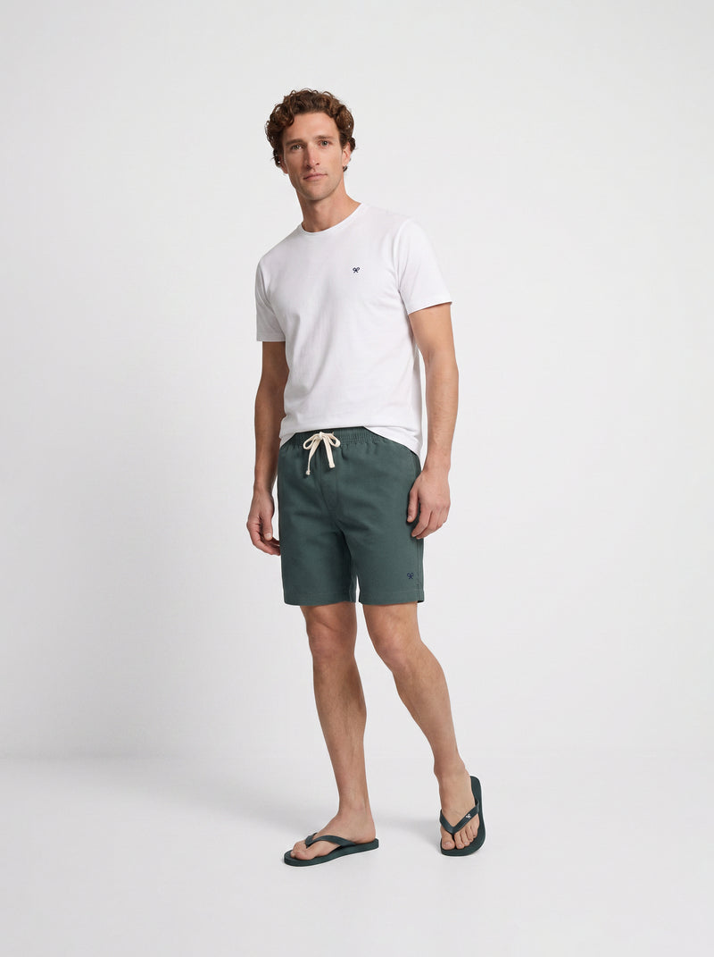 Dark green plain swimsuit