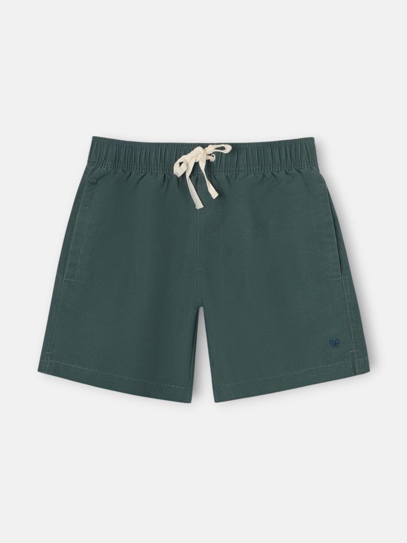 Dark green plain swimsuit