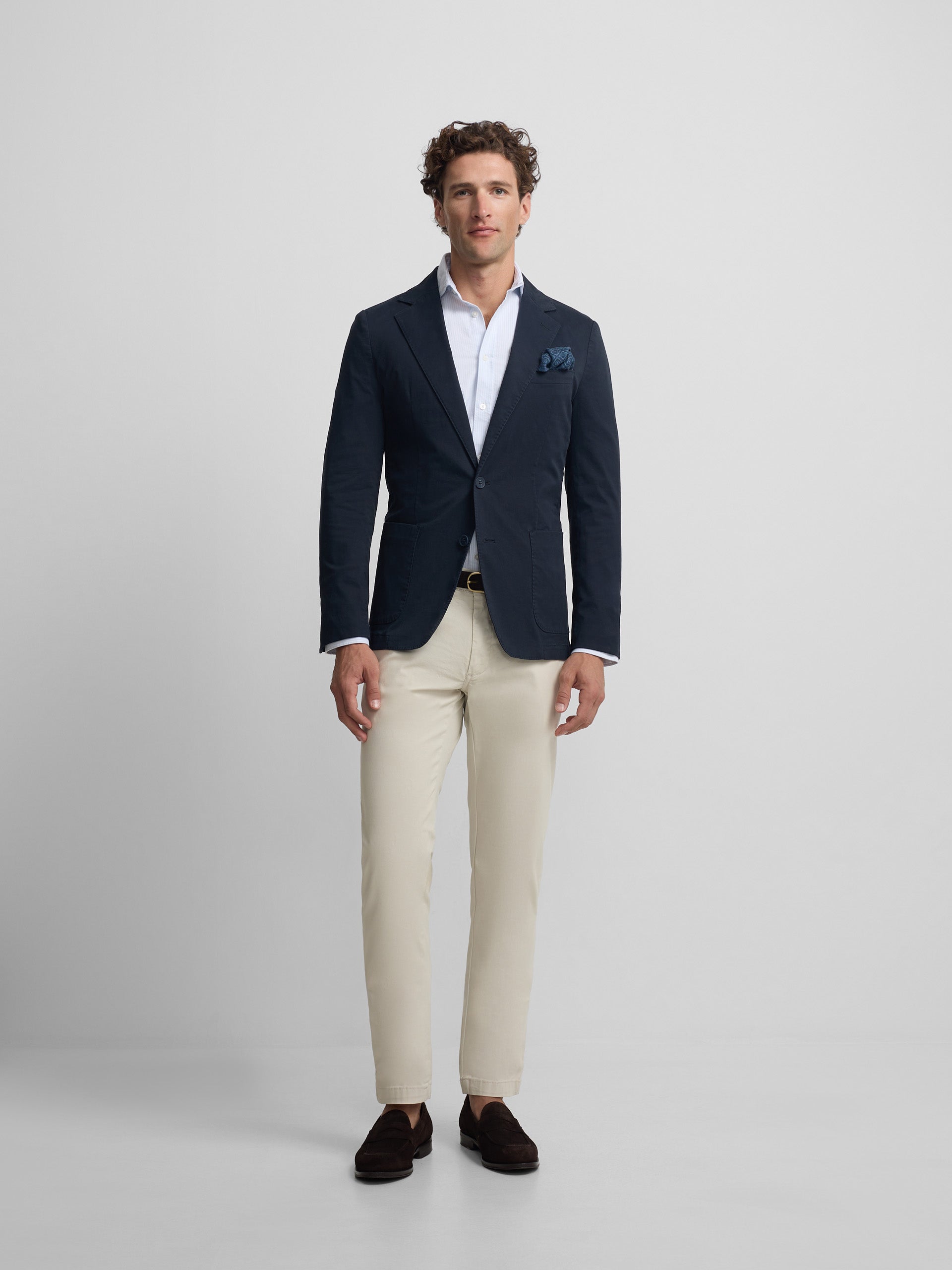 Blazer décontracté bleu marine