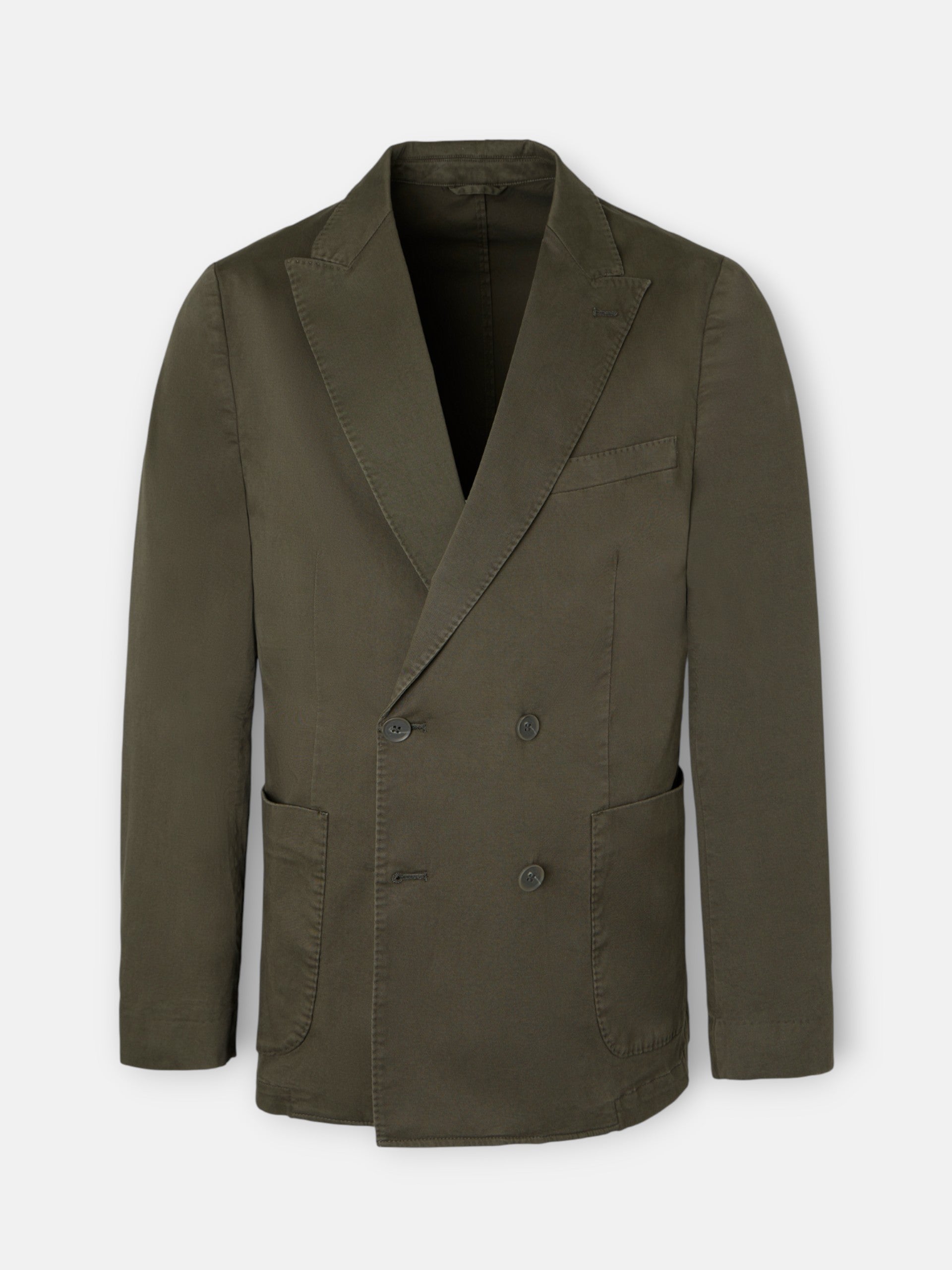 Americana cruzada casual verde