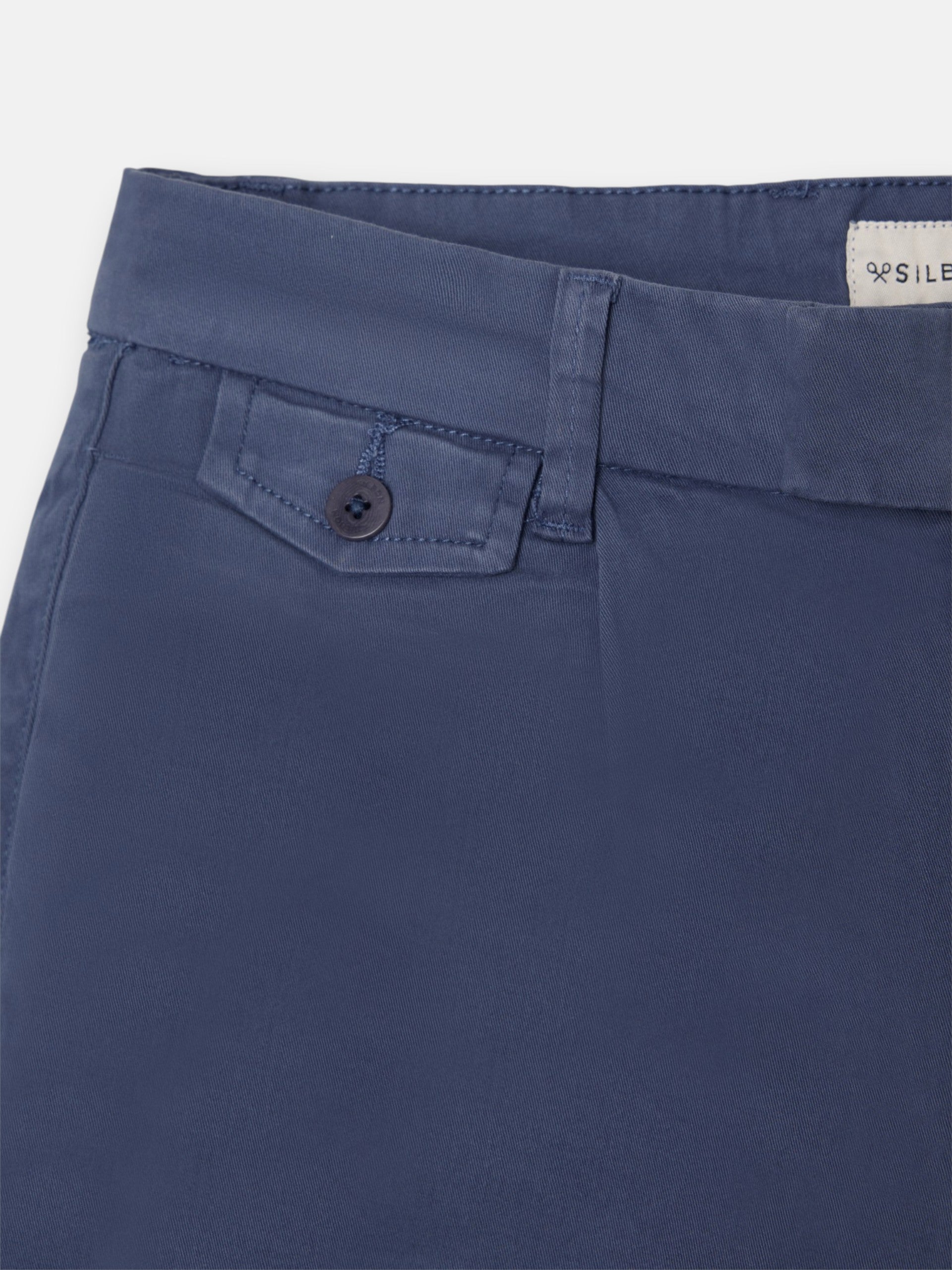 Bermuda classique pince bleu indigo