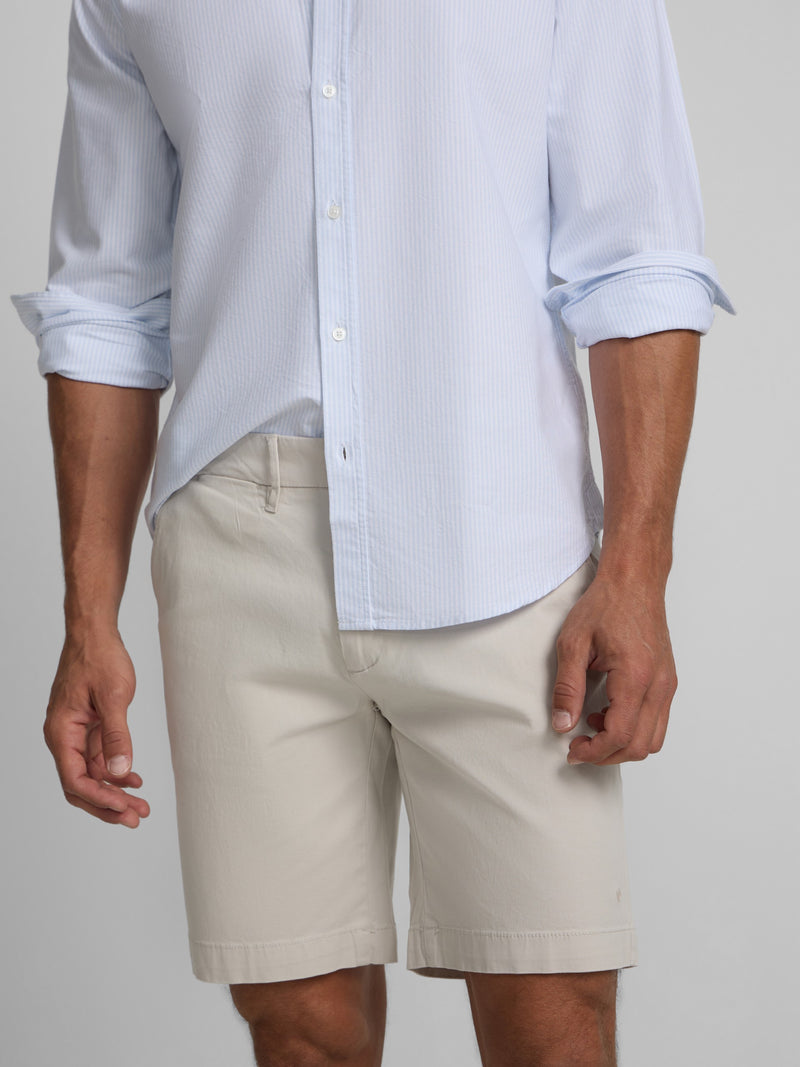 Plain beige Bermuda shorts
