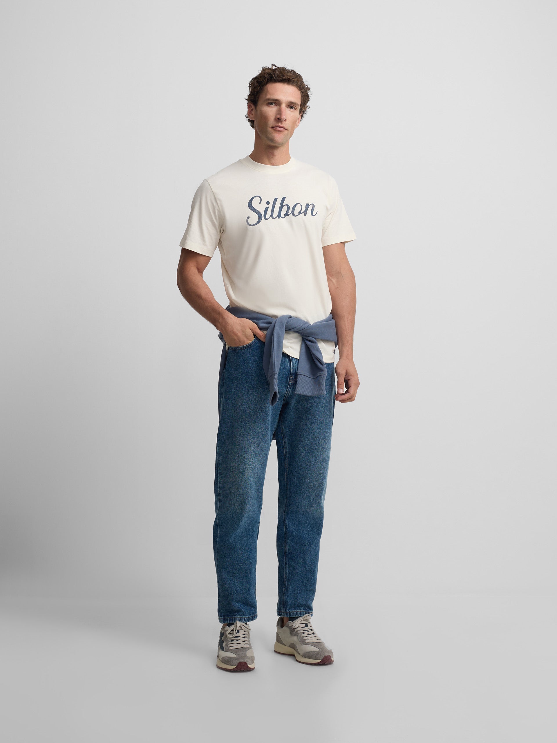 Silbon vintage cream t-shirt