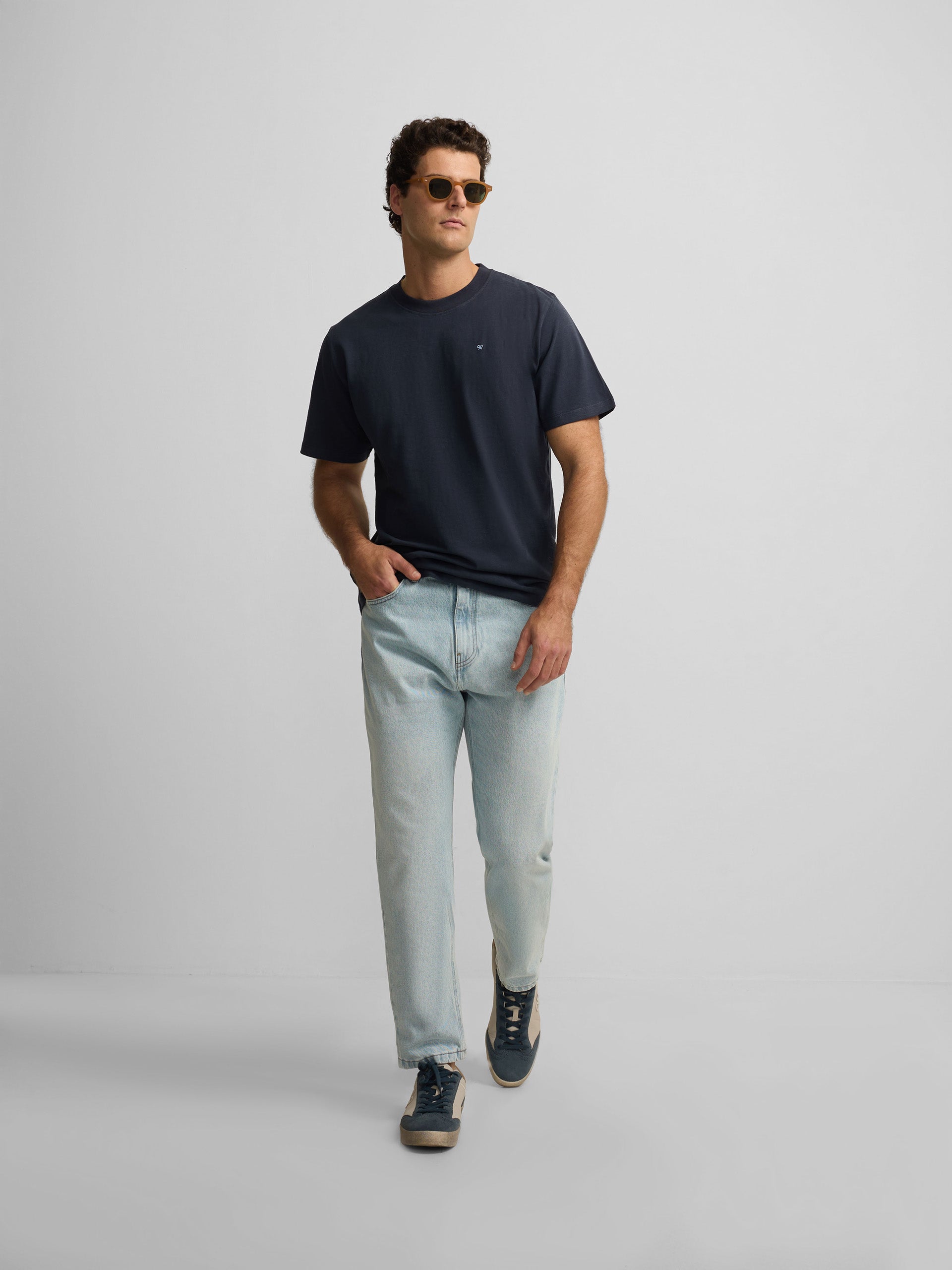 Camiseta Silbon happiest azul marino