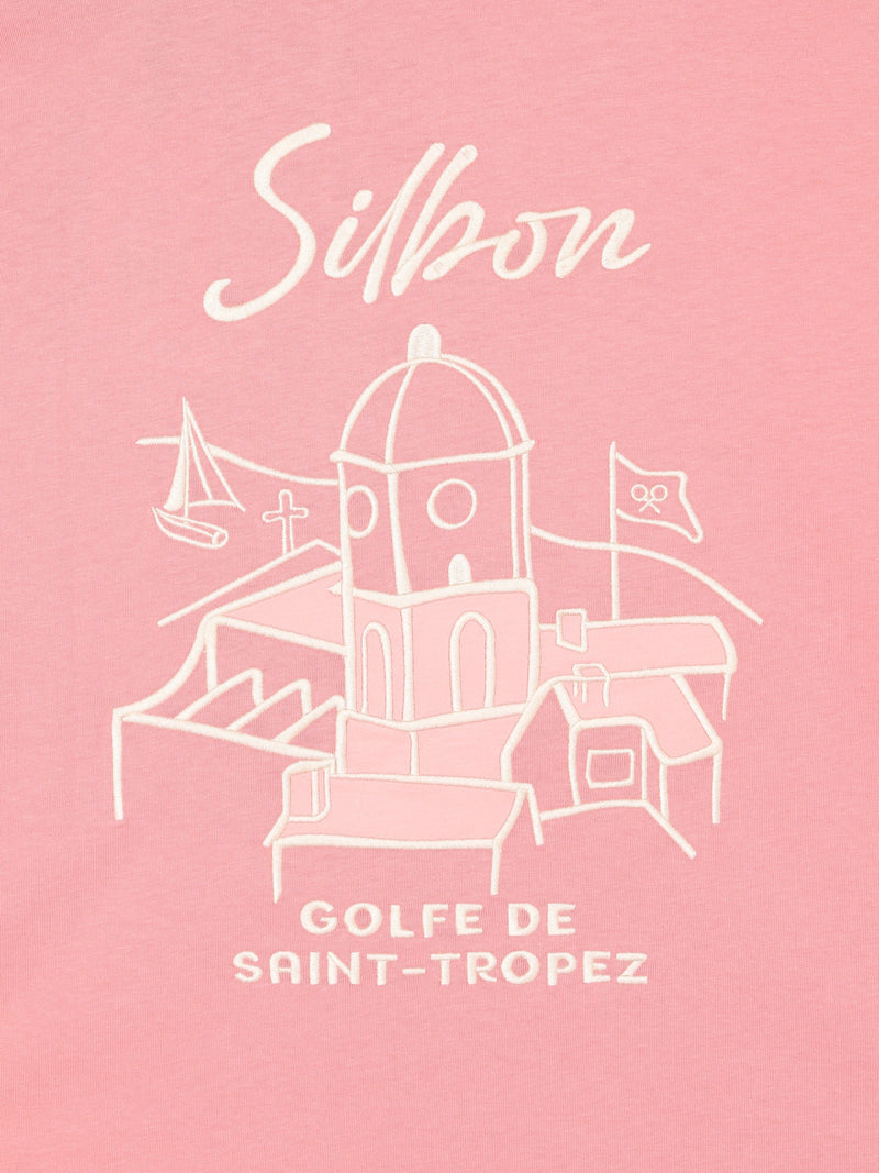 T-shirt Golfe de Saint-Tropez coral