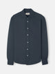Camisa sport lino azul oscuro gris
