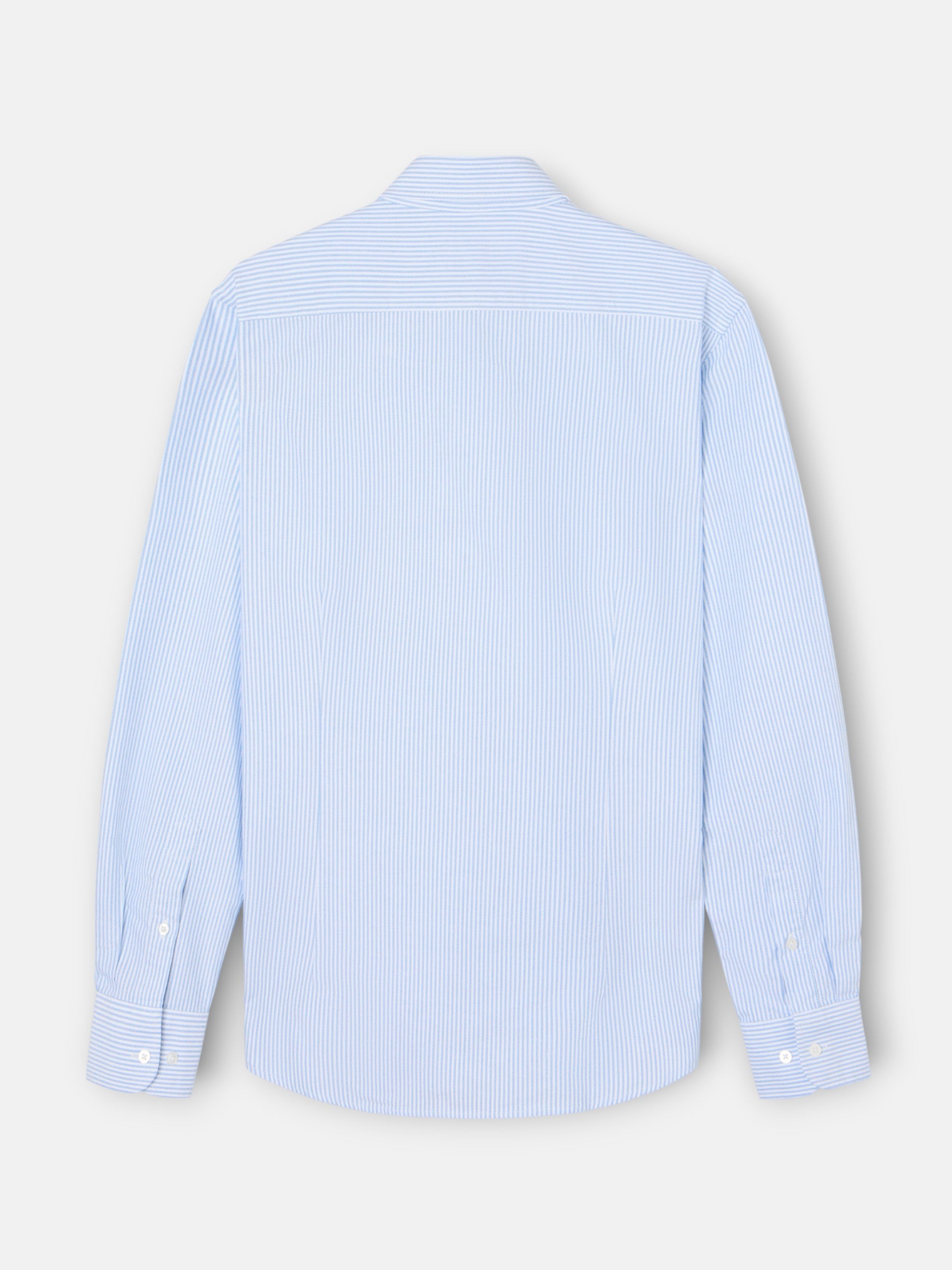 Camisa sport oxford riscas azul