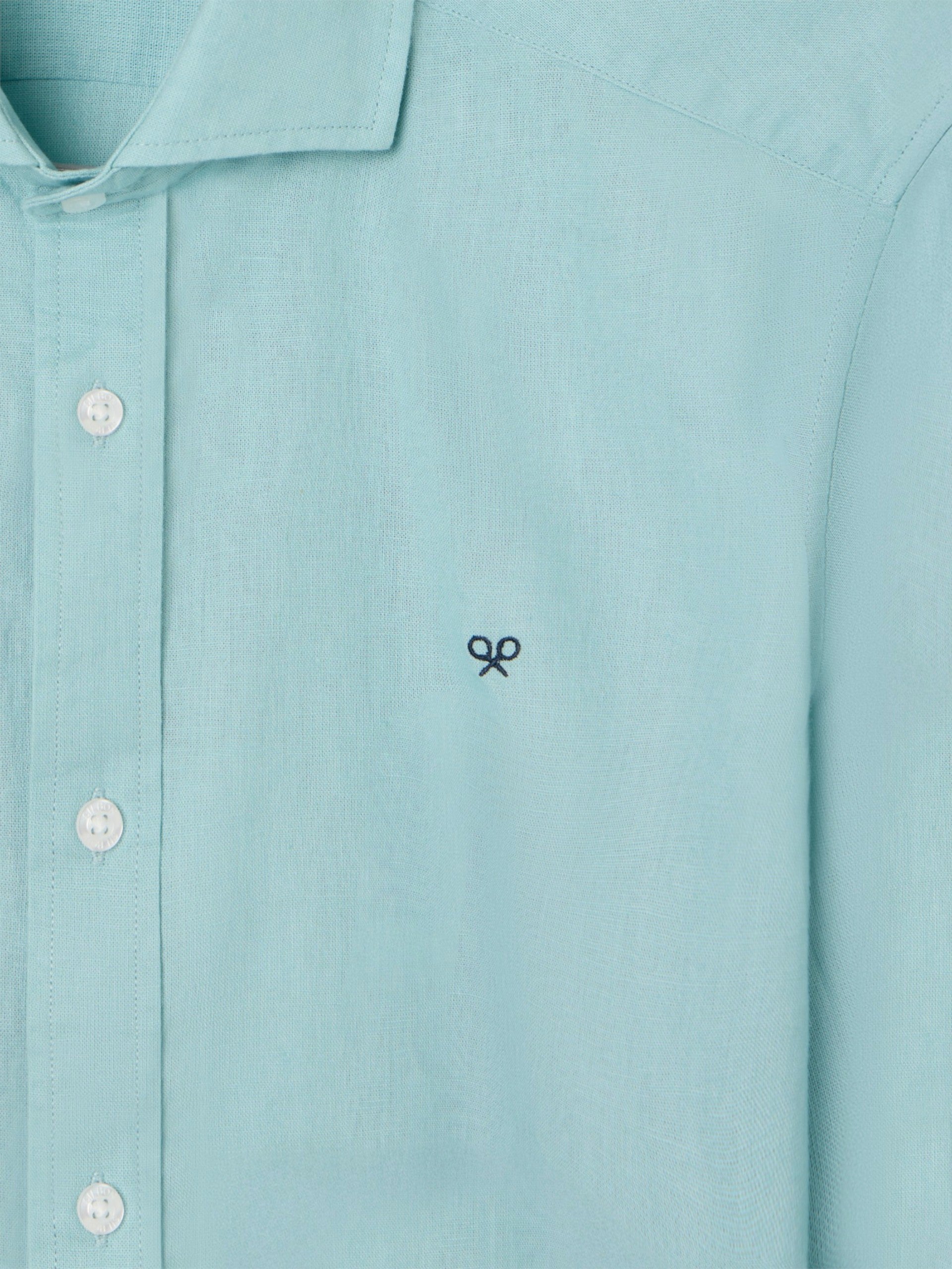 Camisa sport summer linho água-marinha