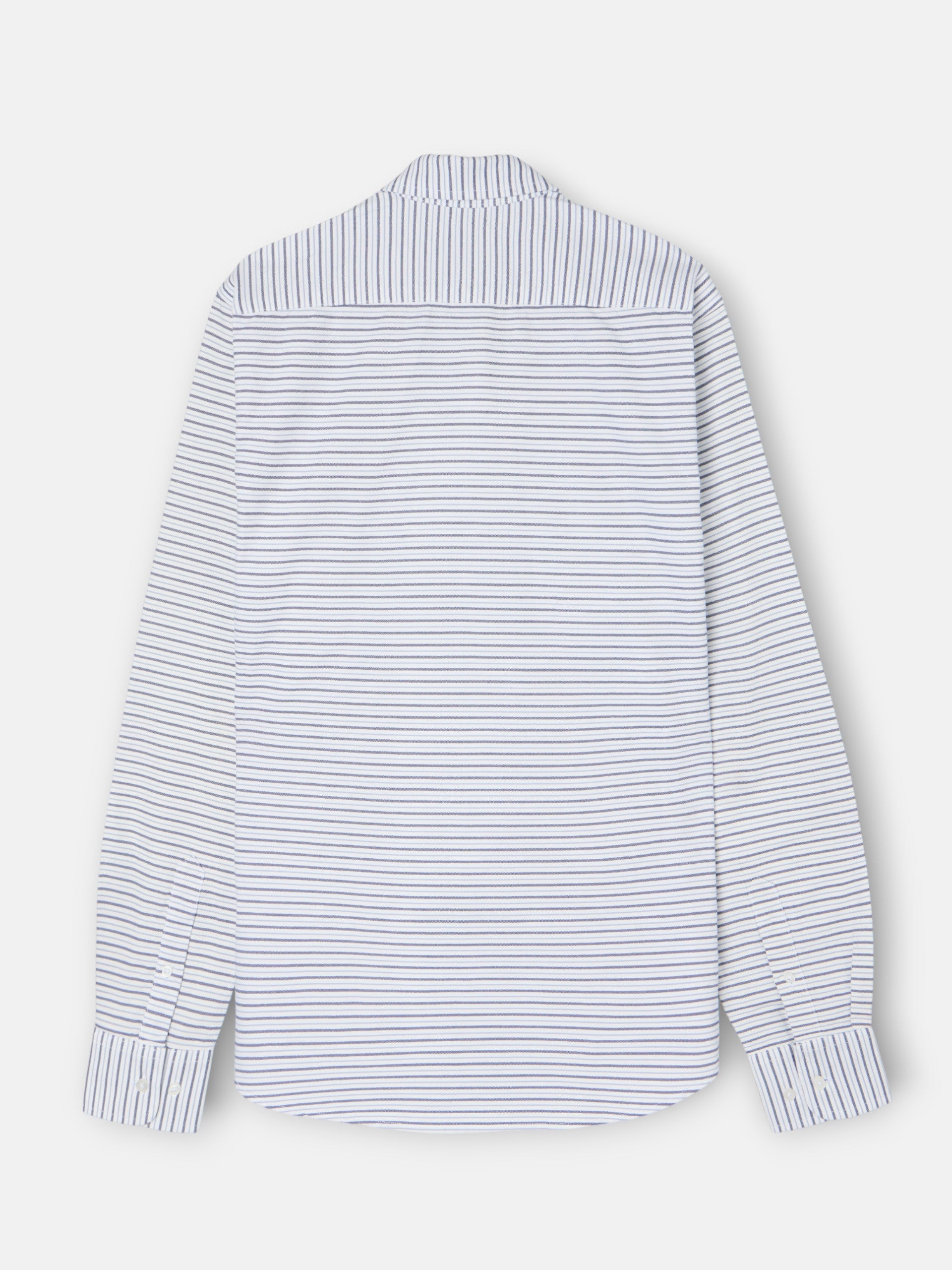 Polo desportivo oxford riscas multicolor azul