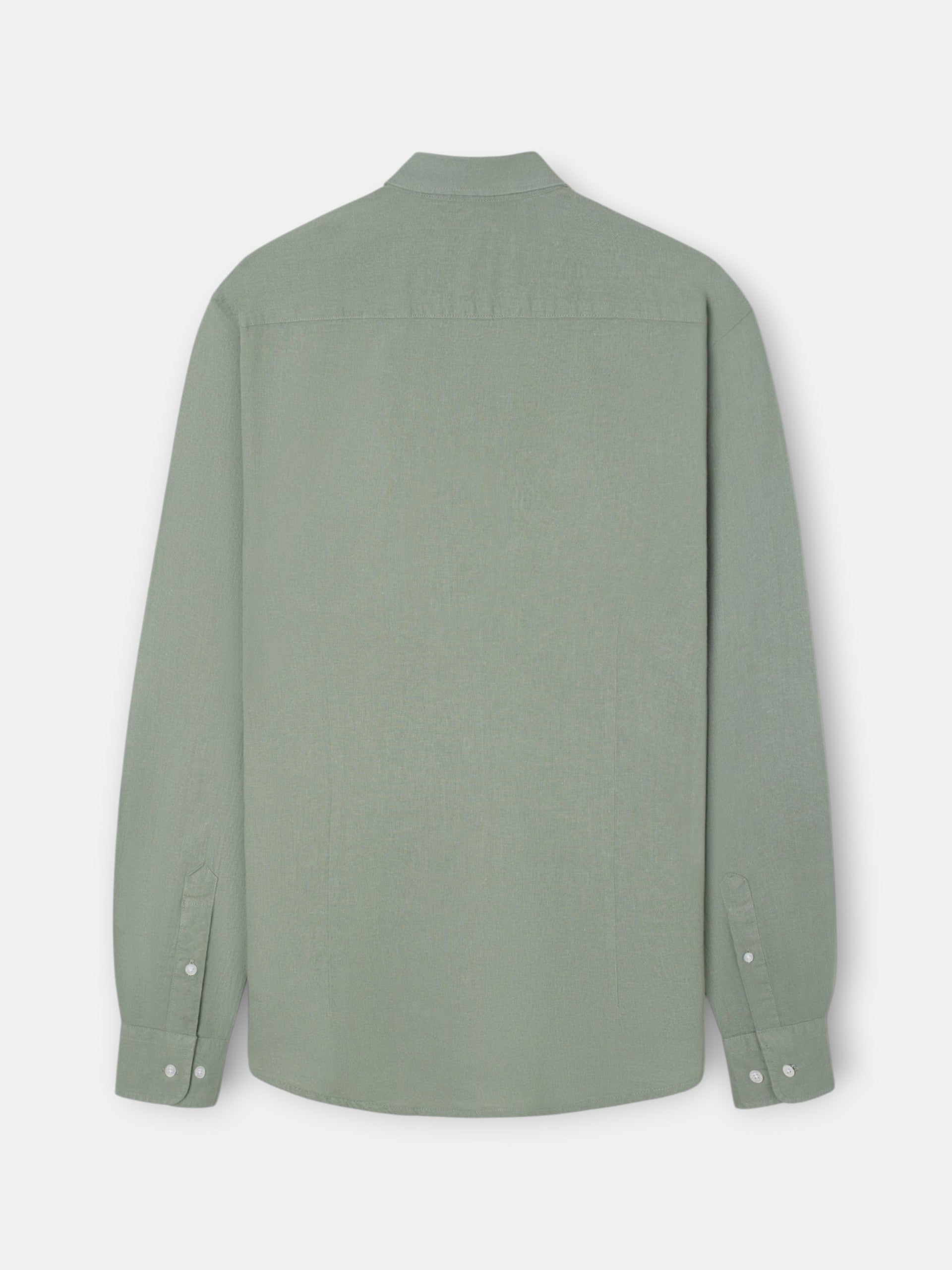 Green linen sport shirt