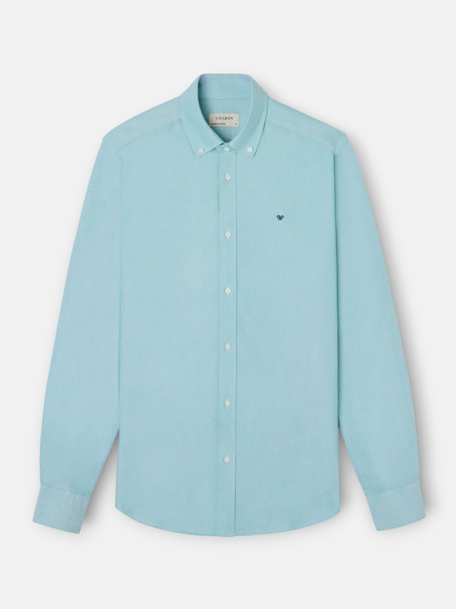 Camisa sport oxford verde médio