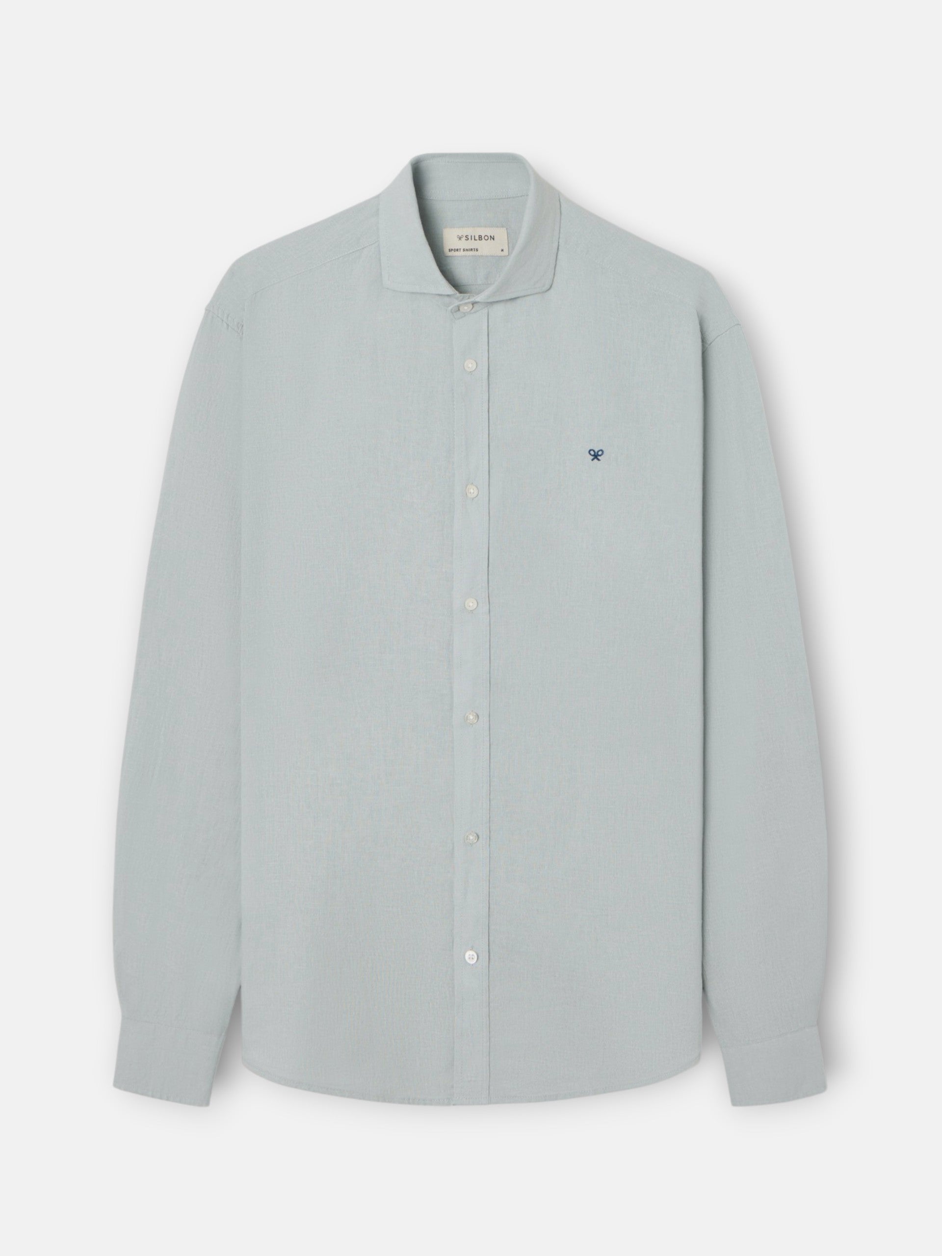 Light green linen sport shirt