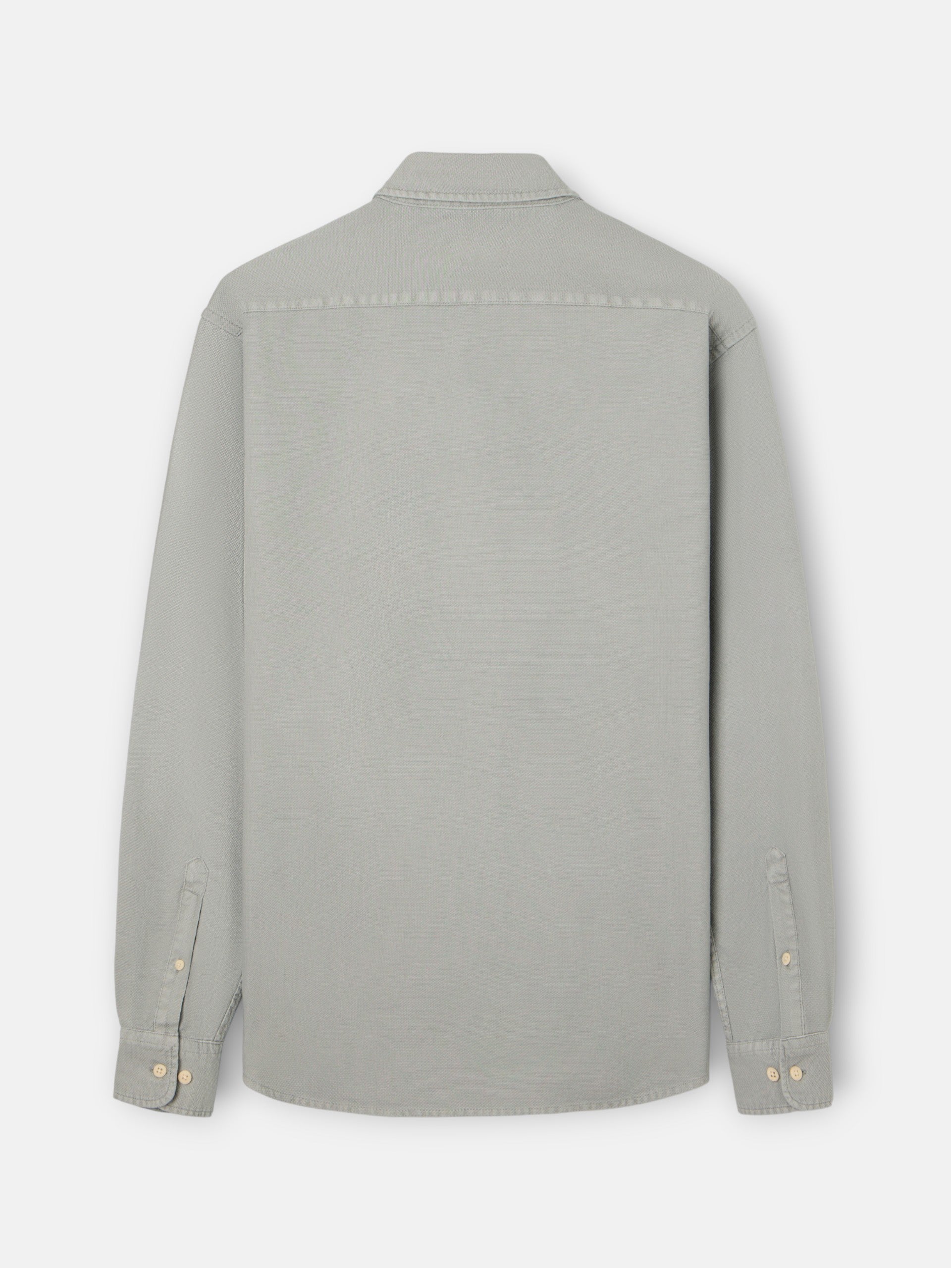 Camisa sport estructura logo verde medio