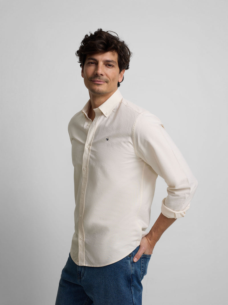 Chemise sport oxford jaune