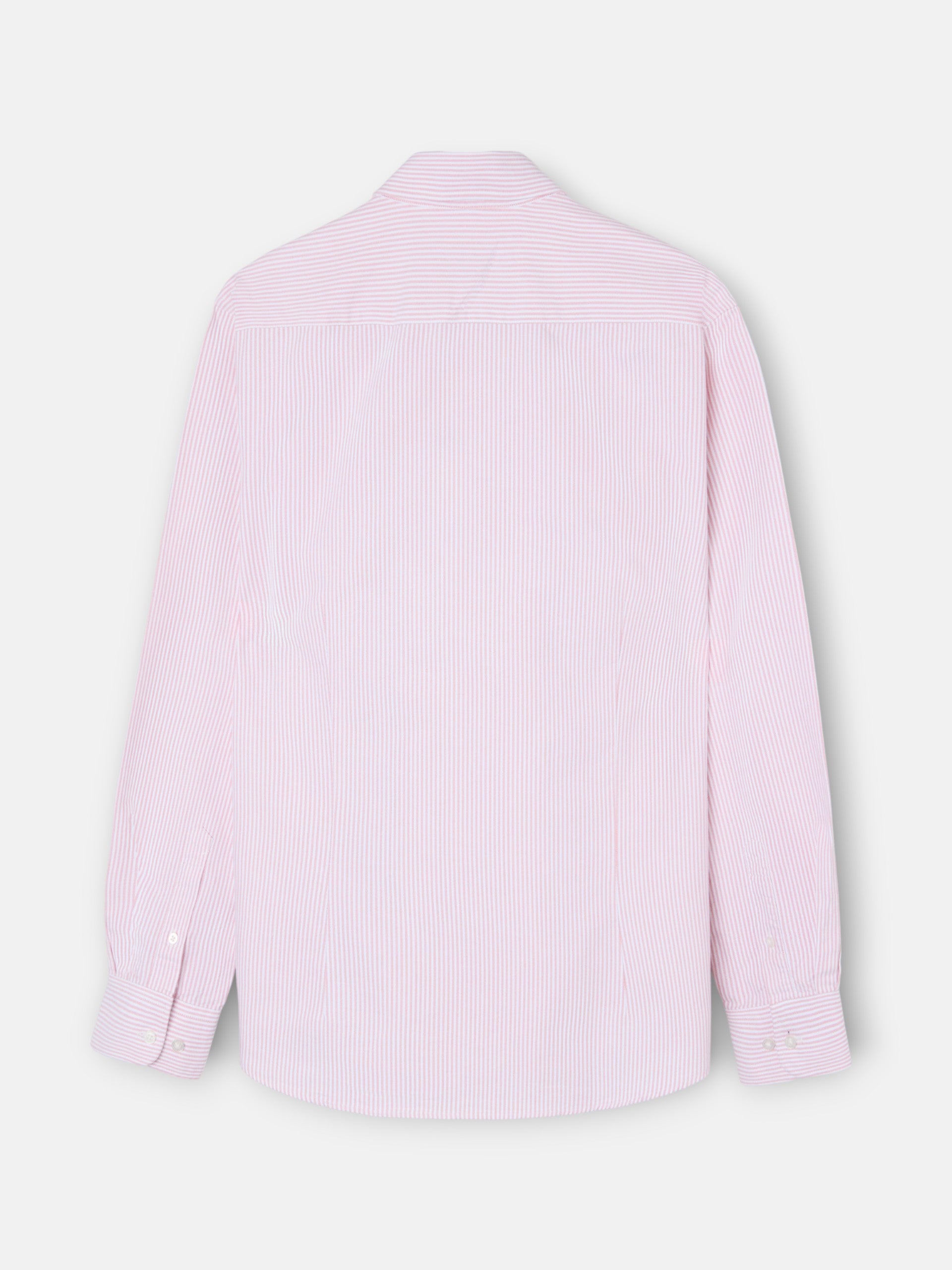 Chemise de sport Oxford à rayures corail