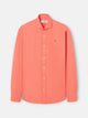 Coral linen summer sport shirt