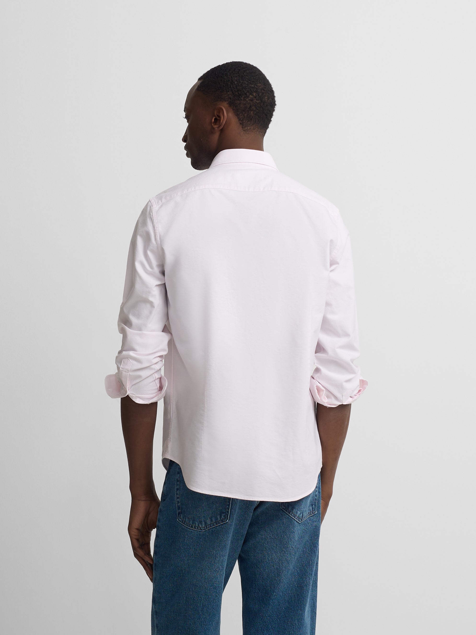 Camisa sport oxford rosa