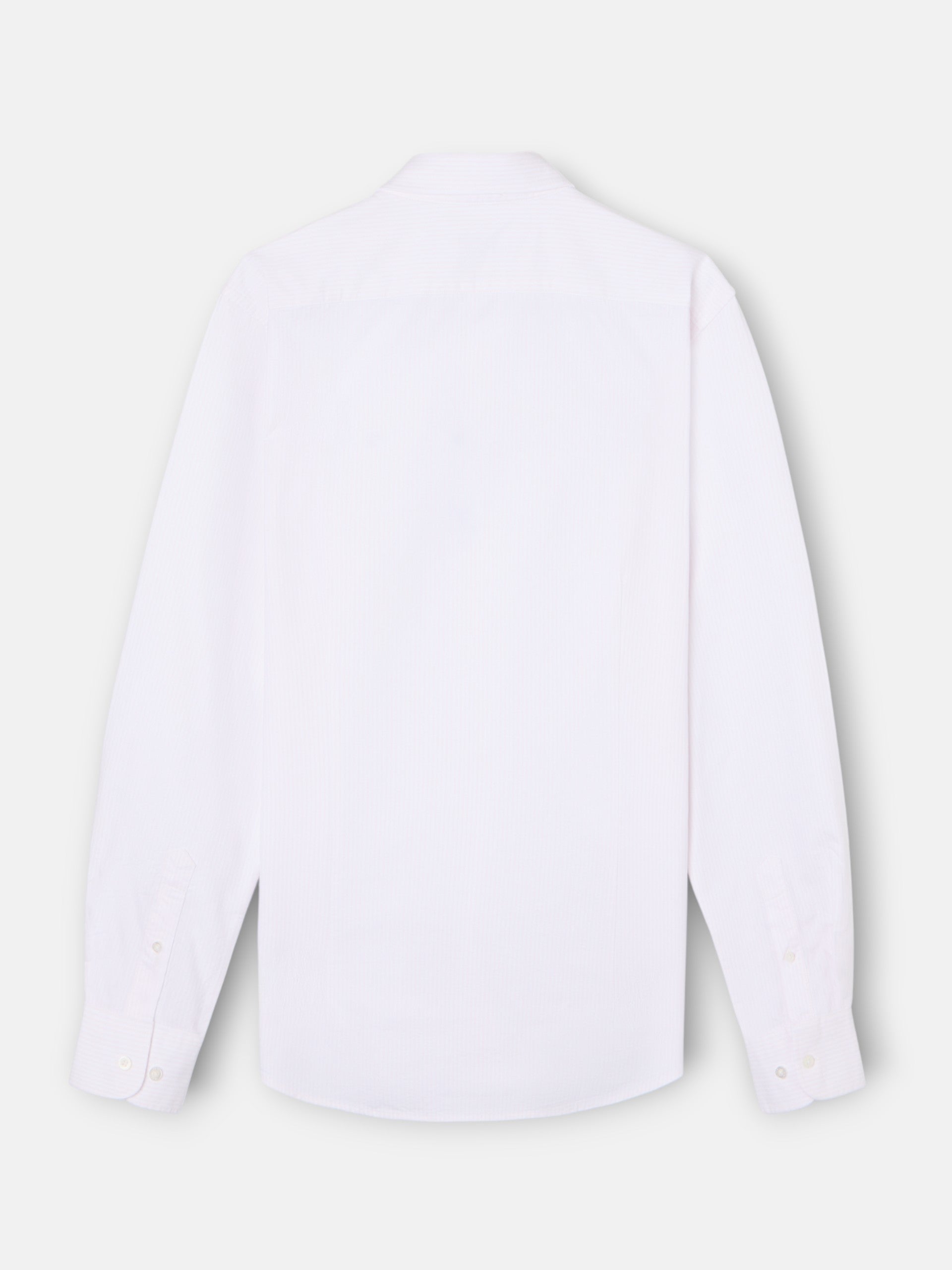 chemise sport Oxford à rayures roses