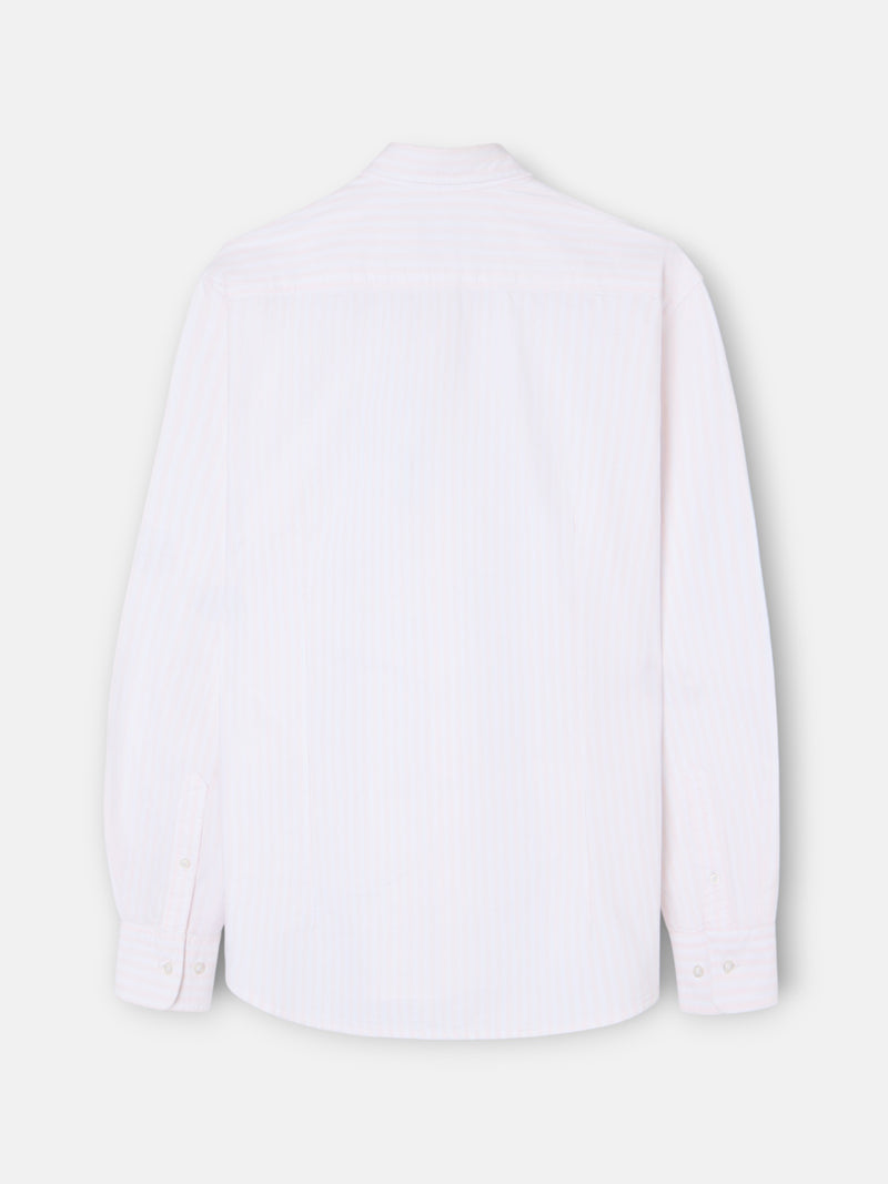 Camisa sport oxford raya media rosa