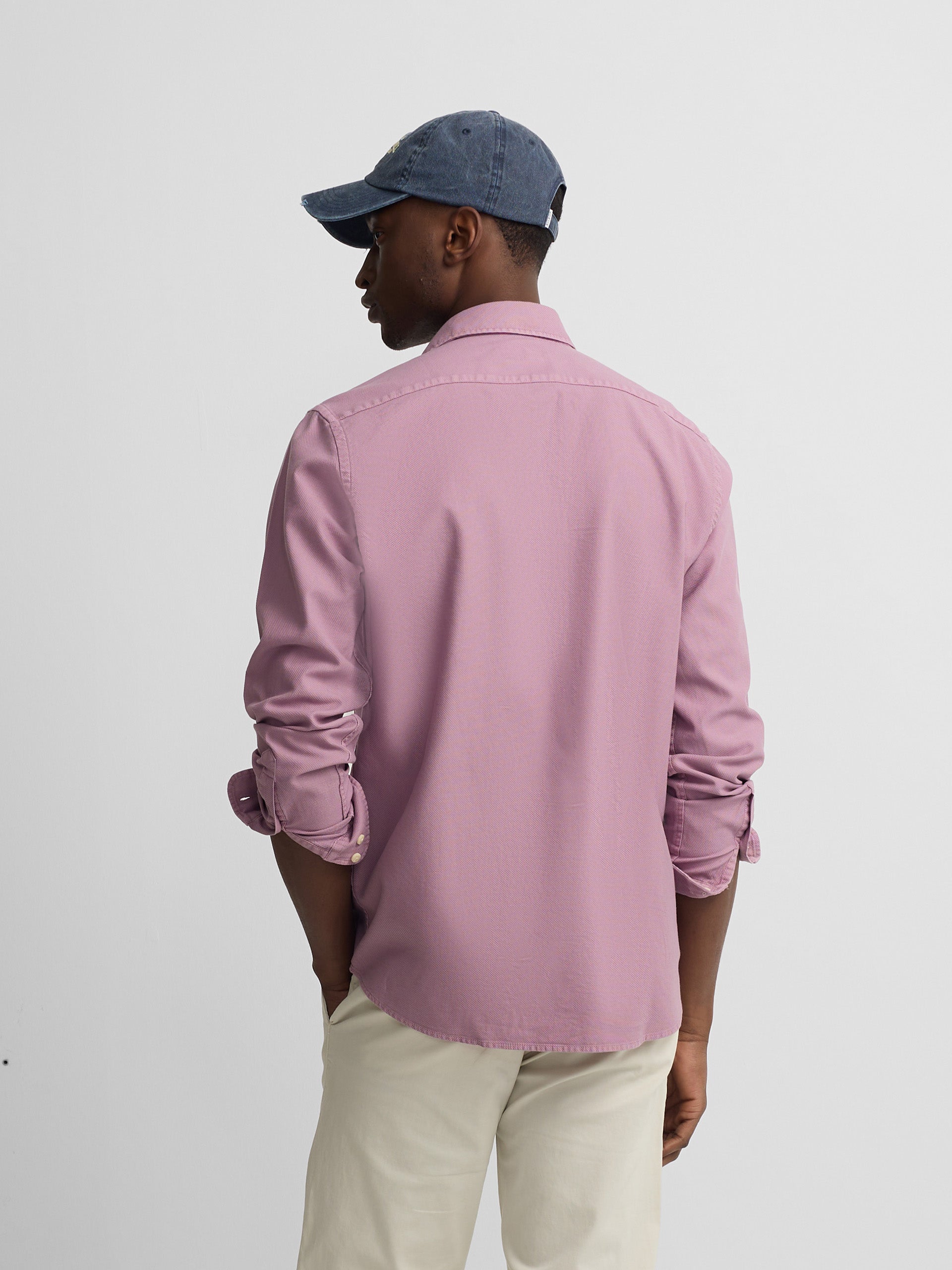 Camisa sport estructura logo purpura