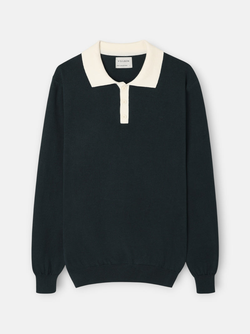 Jersey cuello polo cruise verde