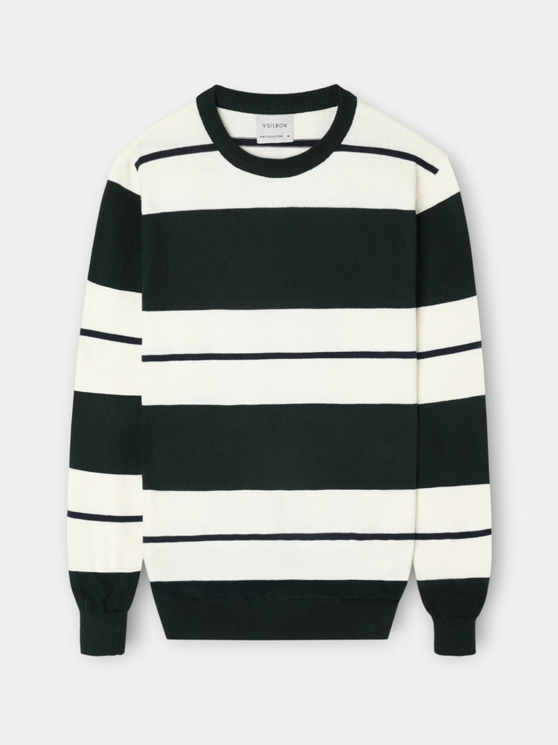 Camisola SB riscas largas verde
