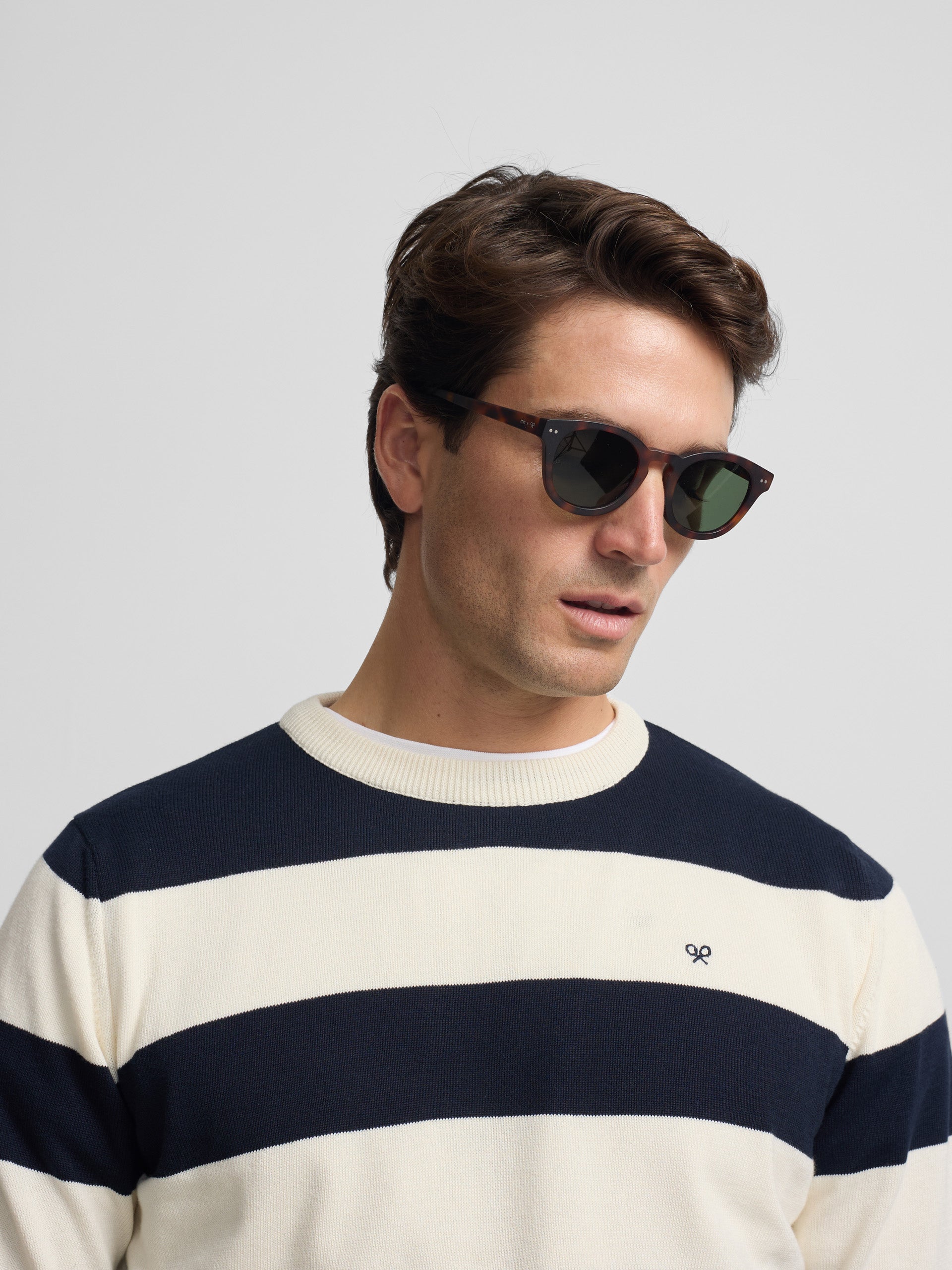 Jersey SB stripes navy cream