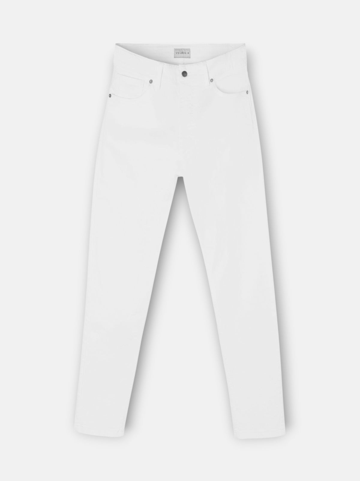 White cruise denim sport trousers