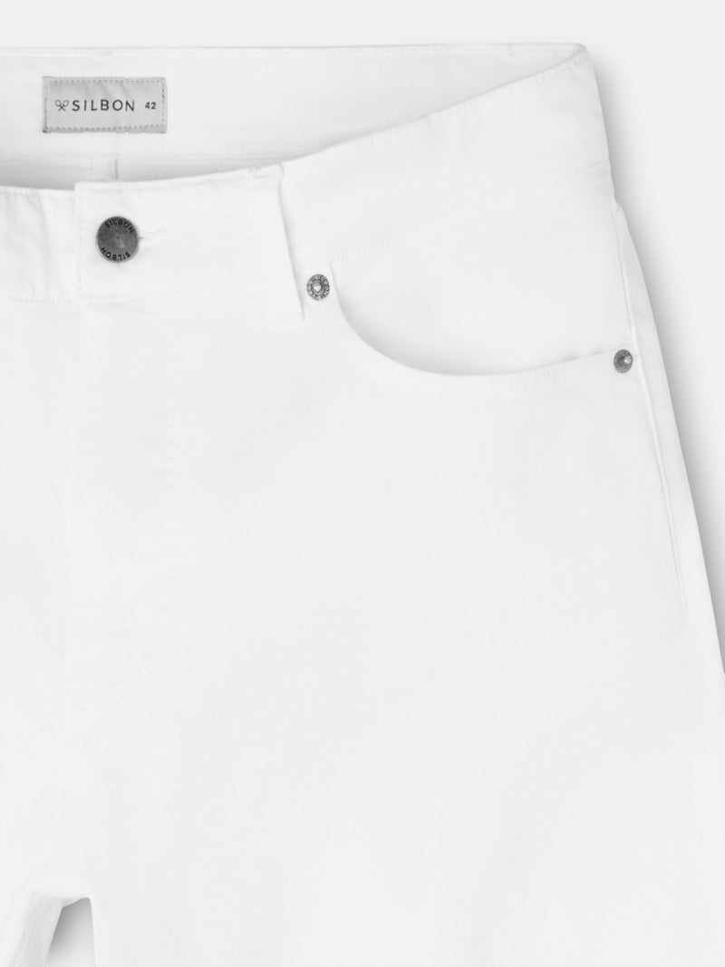 Pantalon de sport en denim cruise blanc
