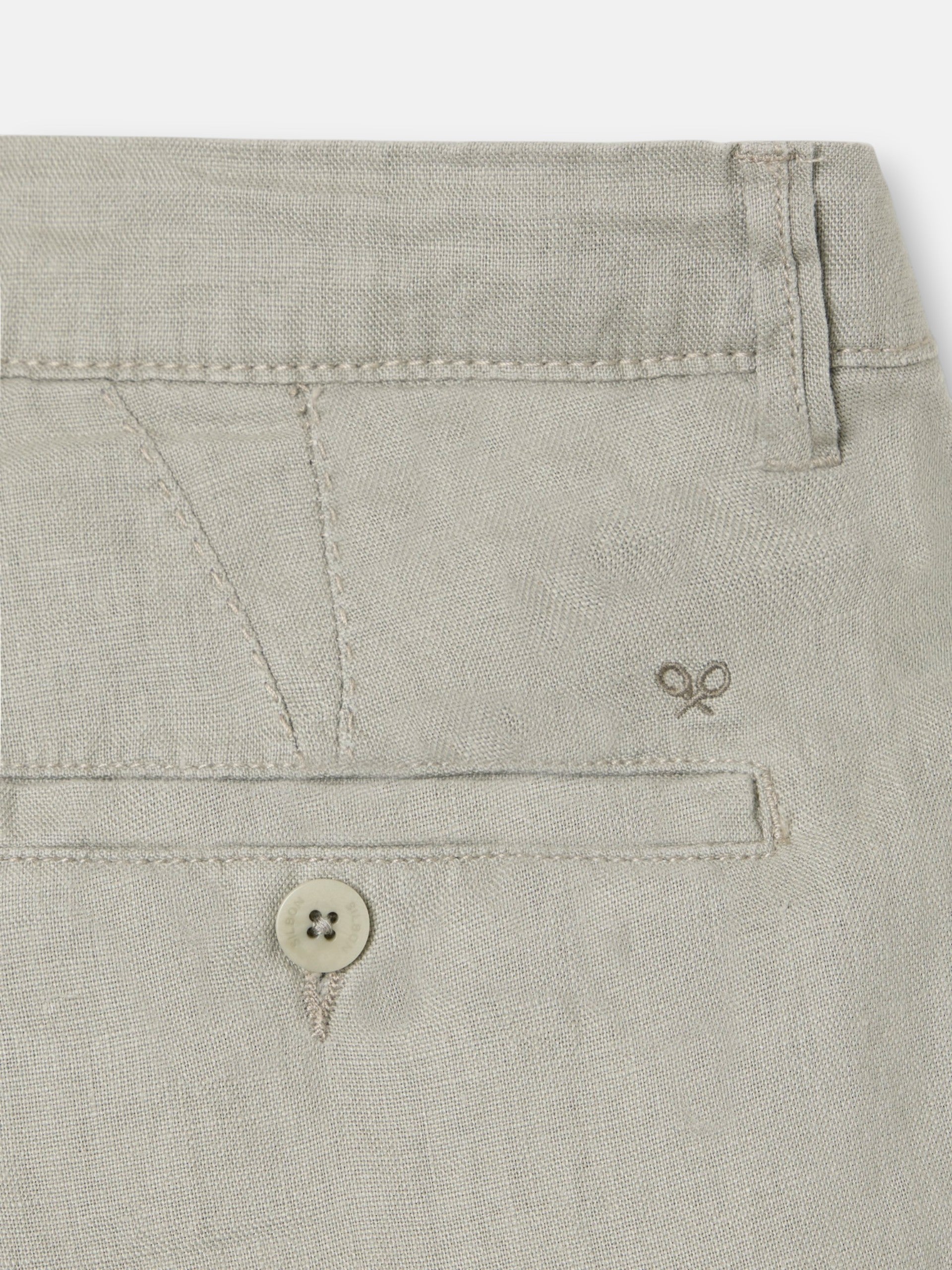 Pantalon sport cargo lino verde medio