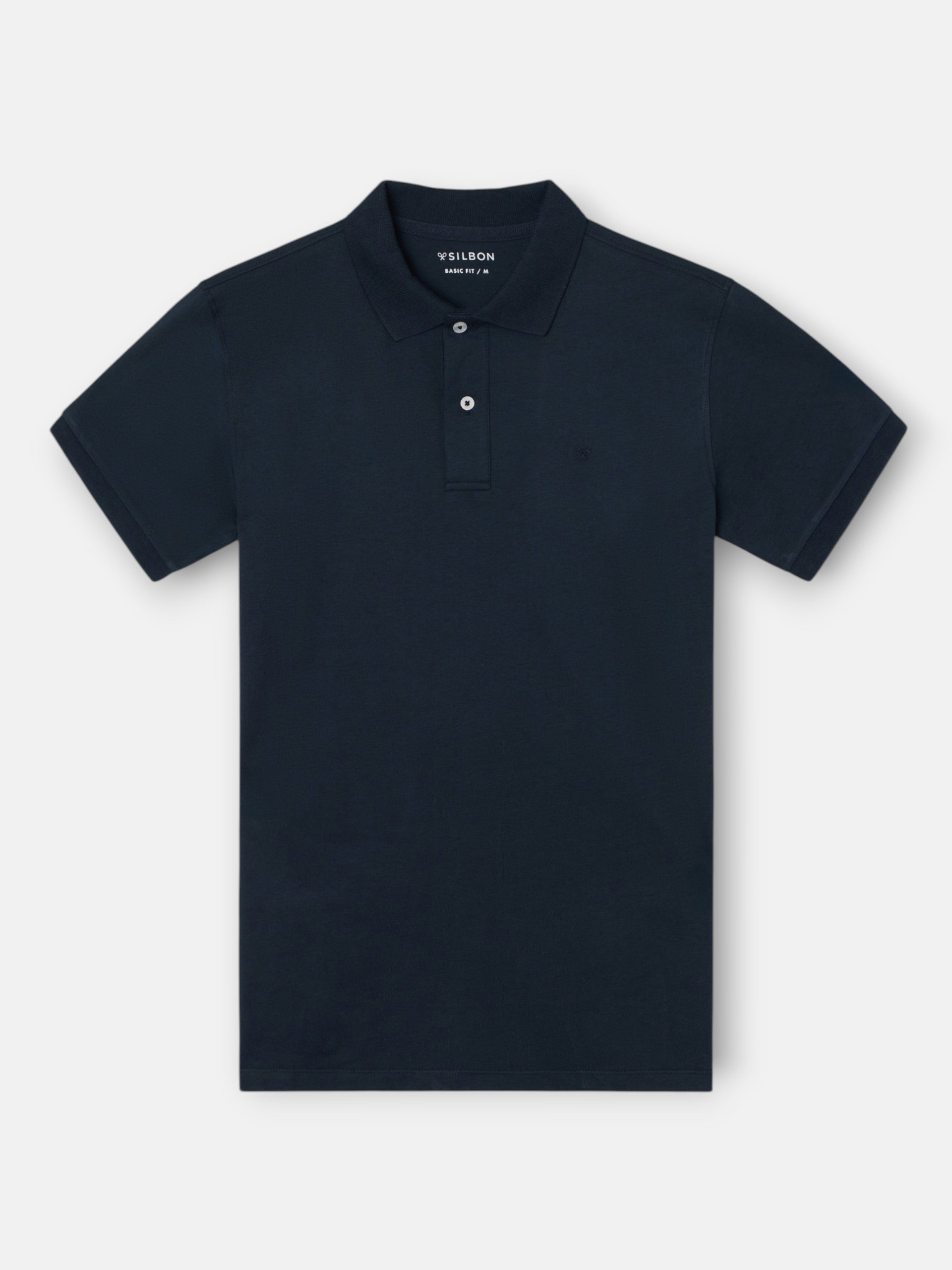 Navy blue polo shirt