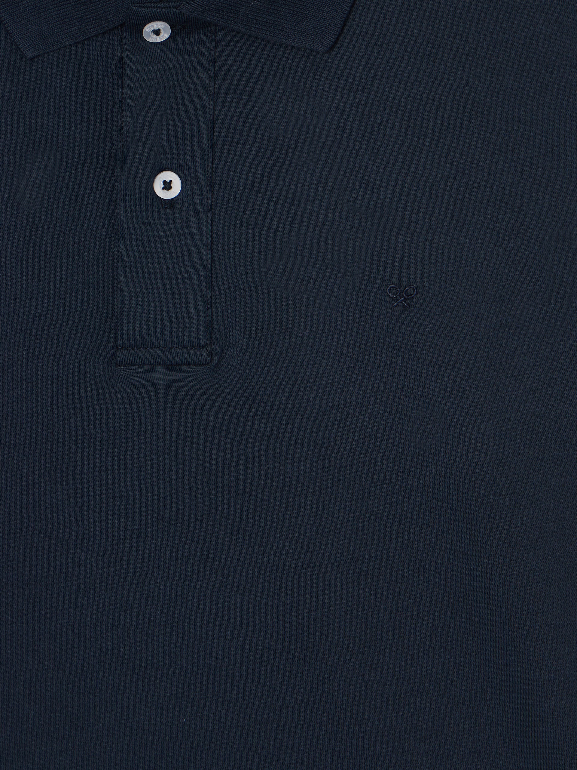 Navy blue polo shirt