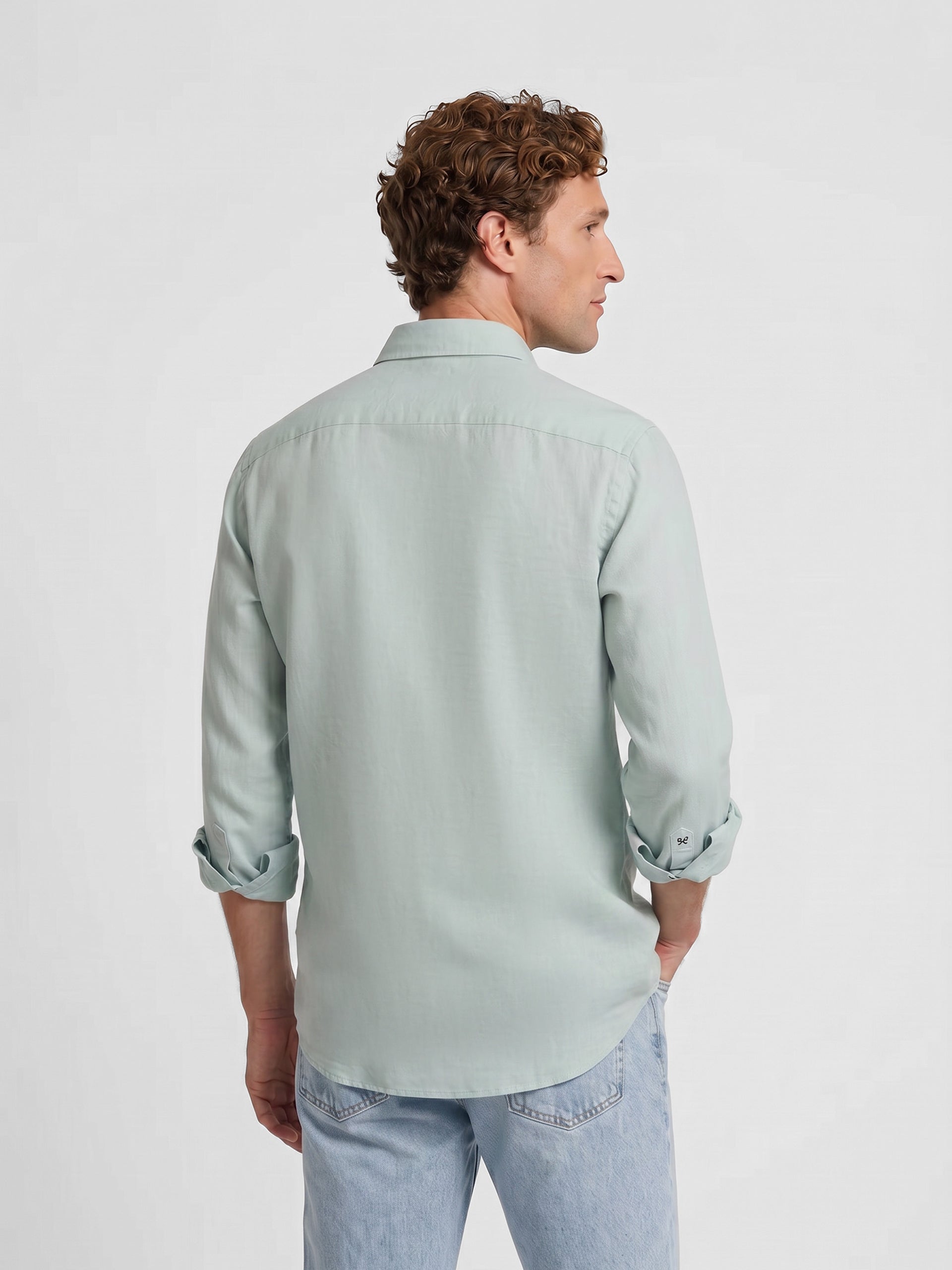 Polera sport lino verde claro