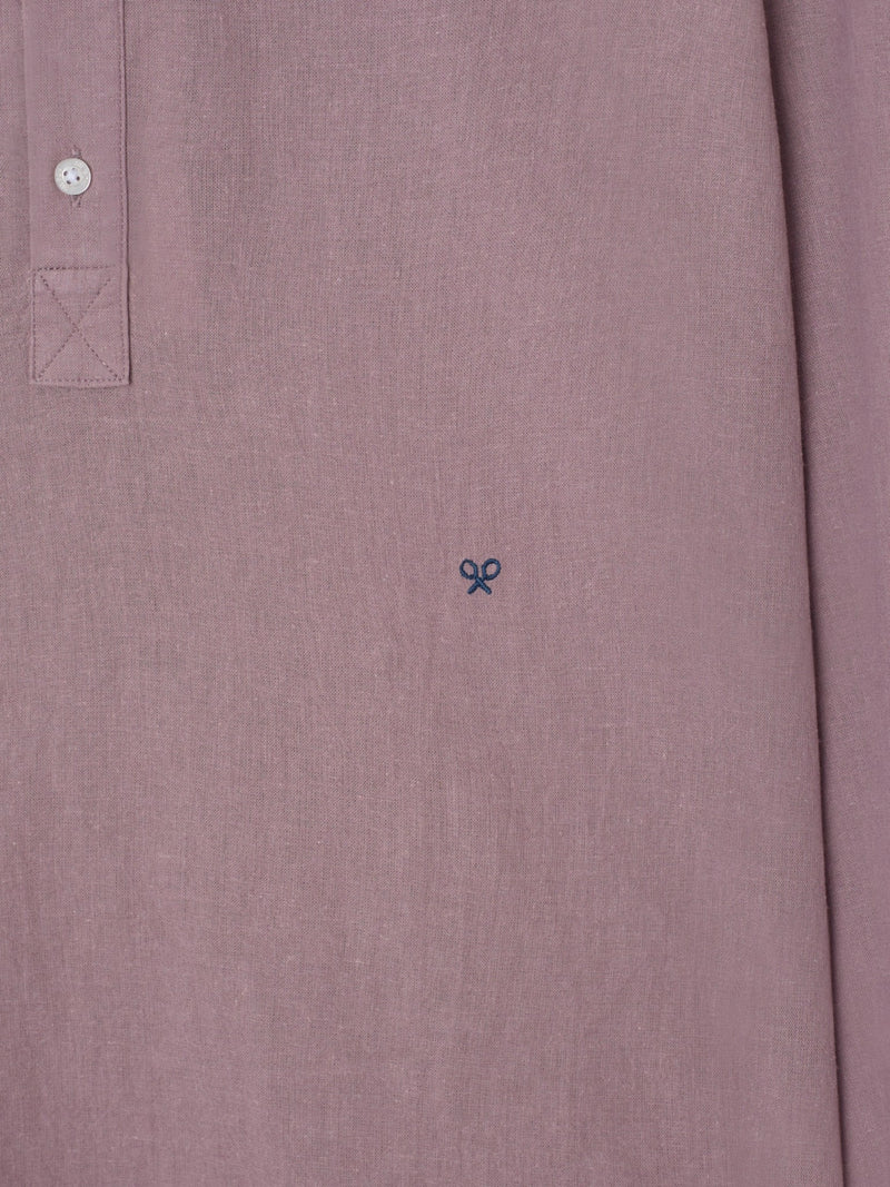 Polera sport lino burdeos