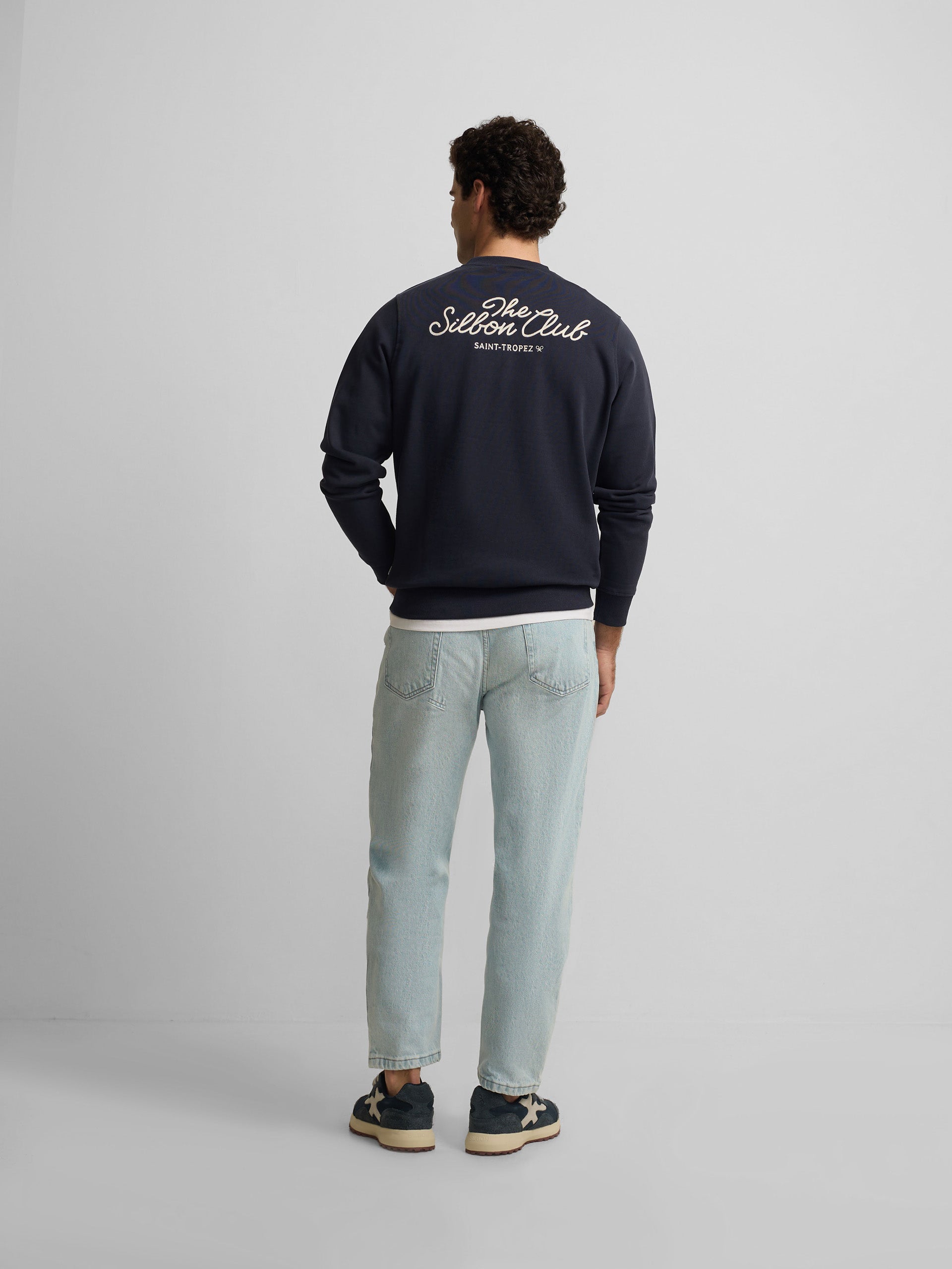 Sudadera club Saint Tropez azul marino