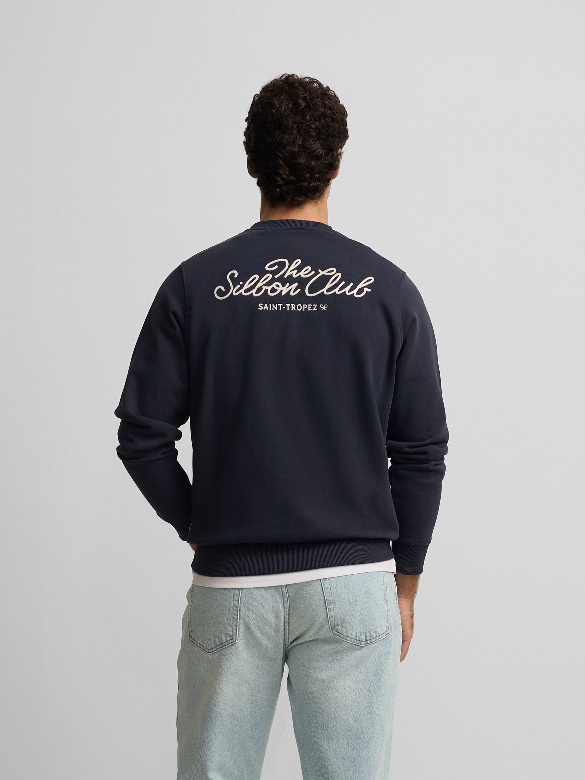 Sudadera club Saint Tropez azul marino
