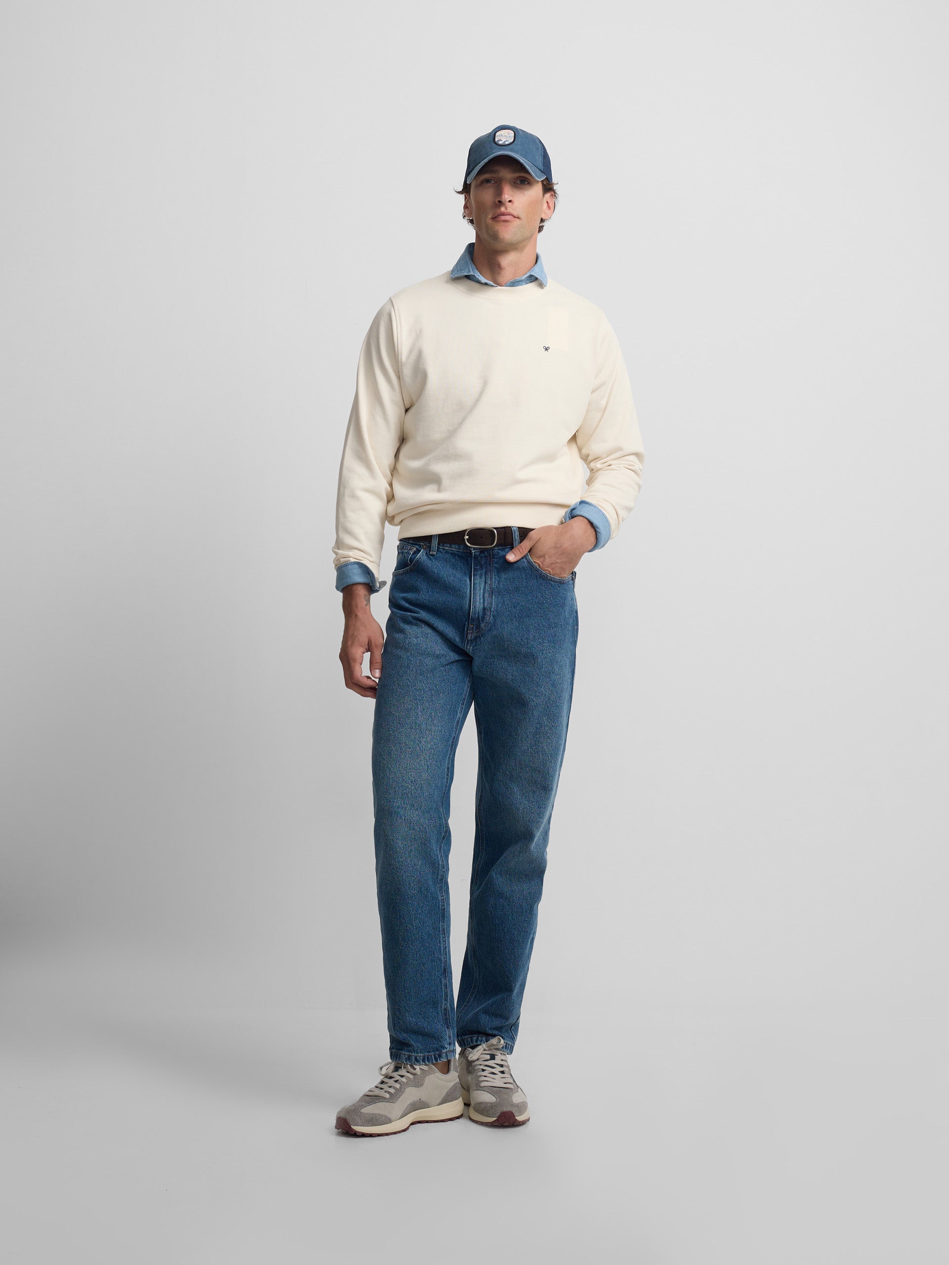 Sudadera club Saint Tropez crema