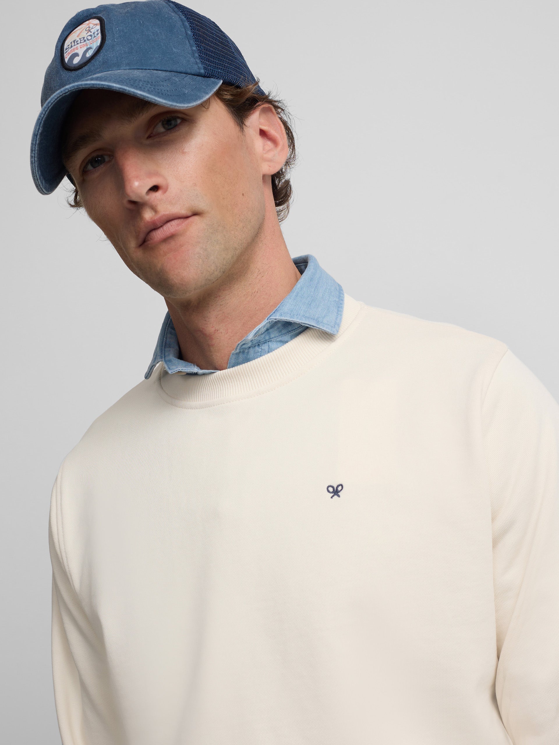 Sudadera club Saint Tropez crema